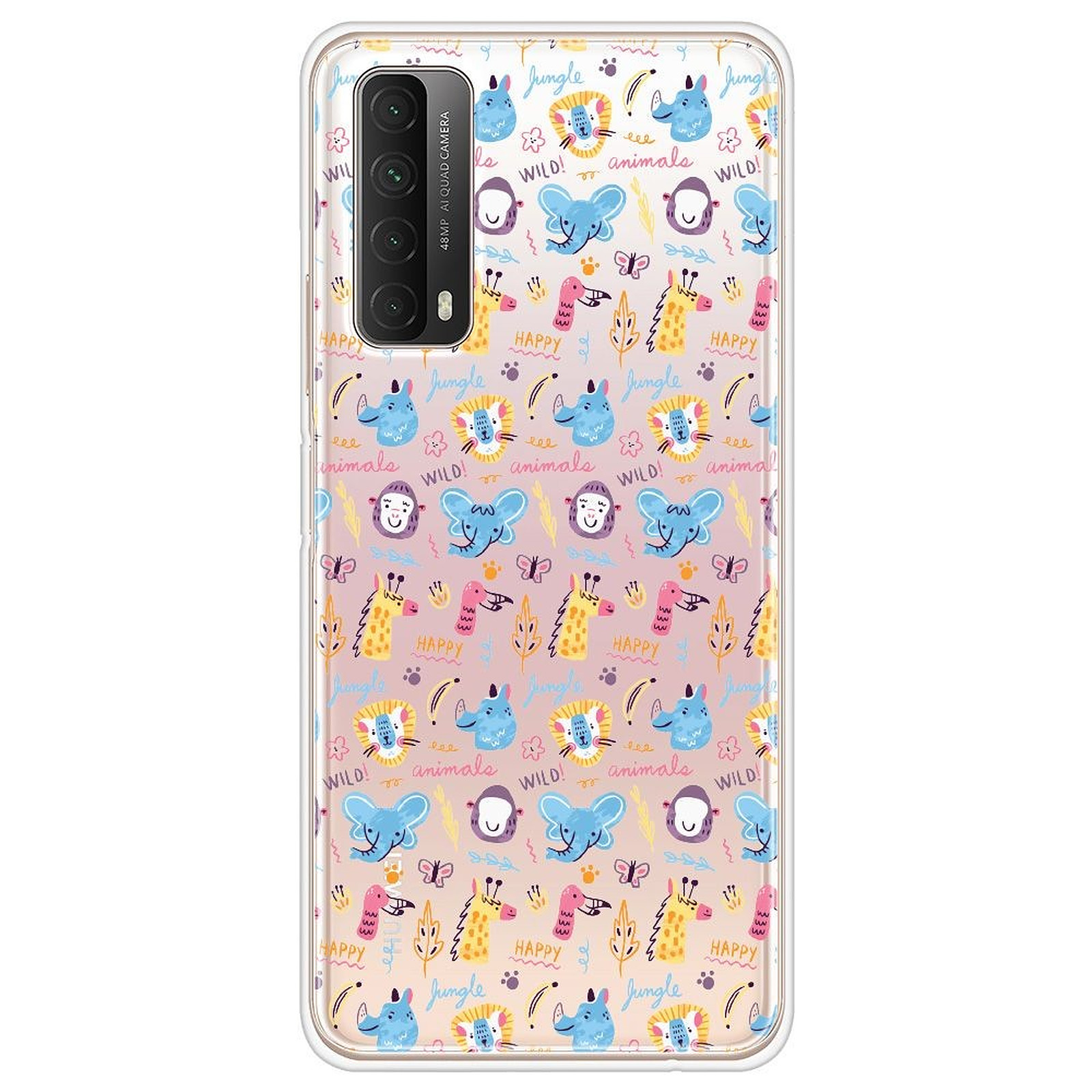 1001 Coques Coque silicone gel Huawei P Smart 2021 motif Happy animals - Coque telephone 1001Coques