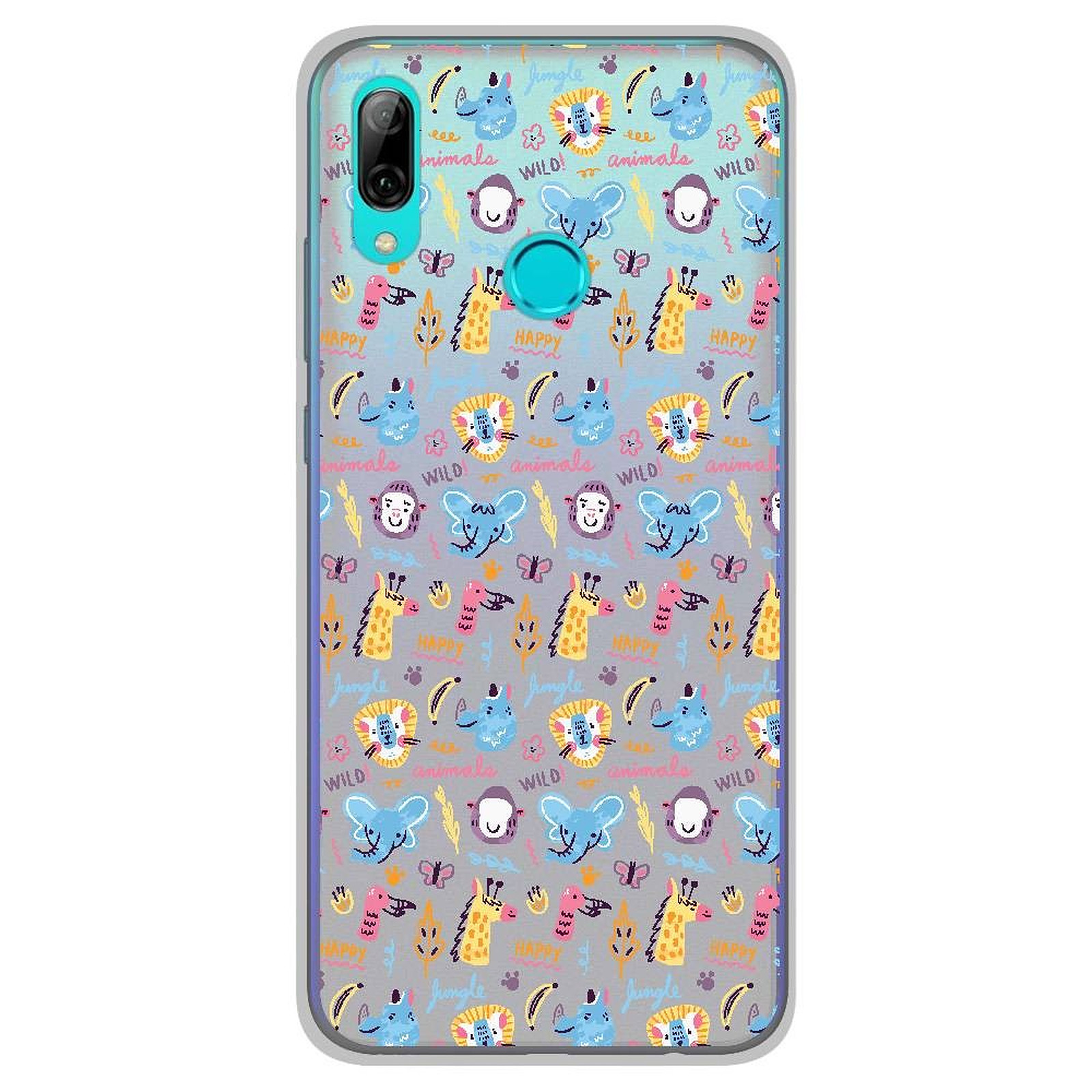1001 Coques Coque silicone gel Huawei P Smart 2019 motif Happy animals - Coque telephone 1001Coques
