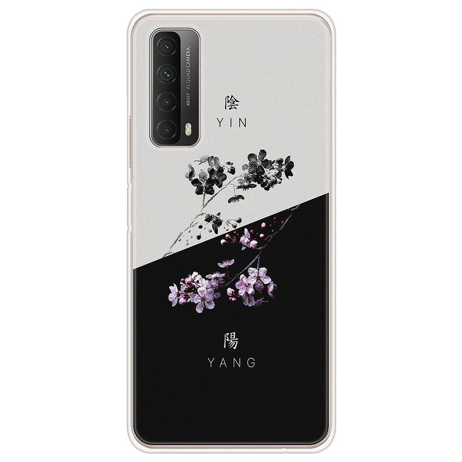 1001 Coques Coque silicone gel Huawei P Smart 2021 motif Yin et Yang - Coque telephone 1001Coques