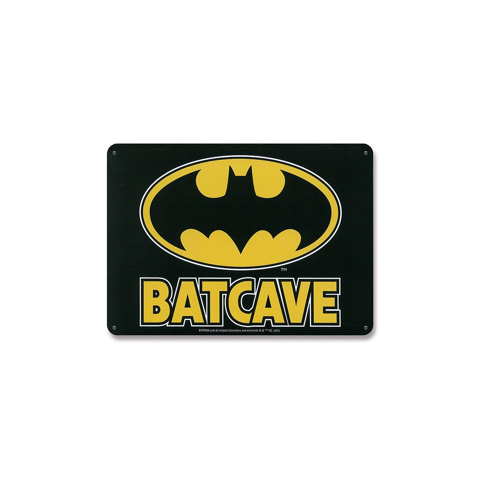 DC Comics - Panneau metal Batcave 15 x 21 cm - Posters Logoshirt