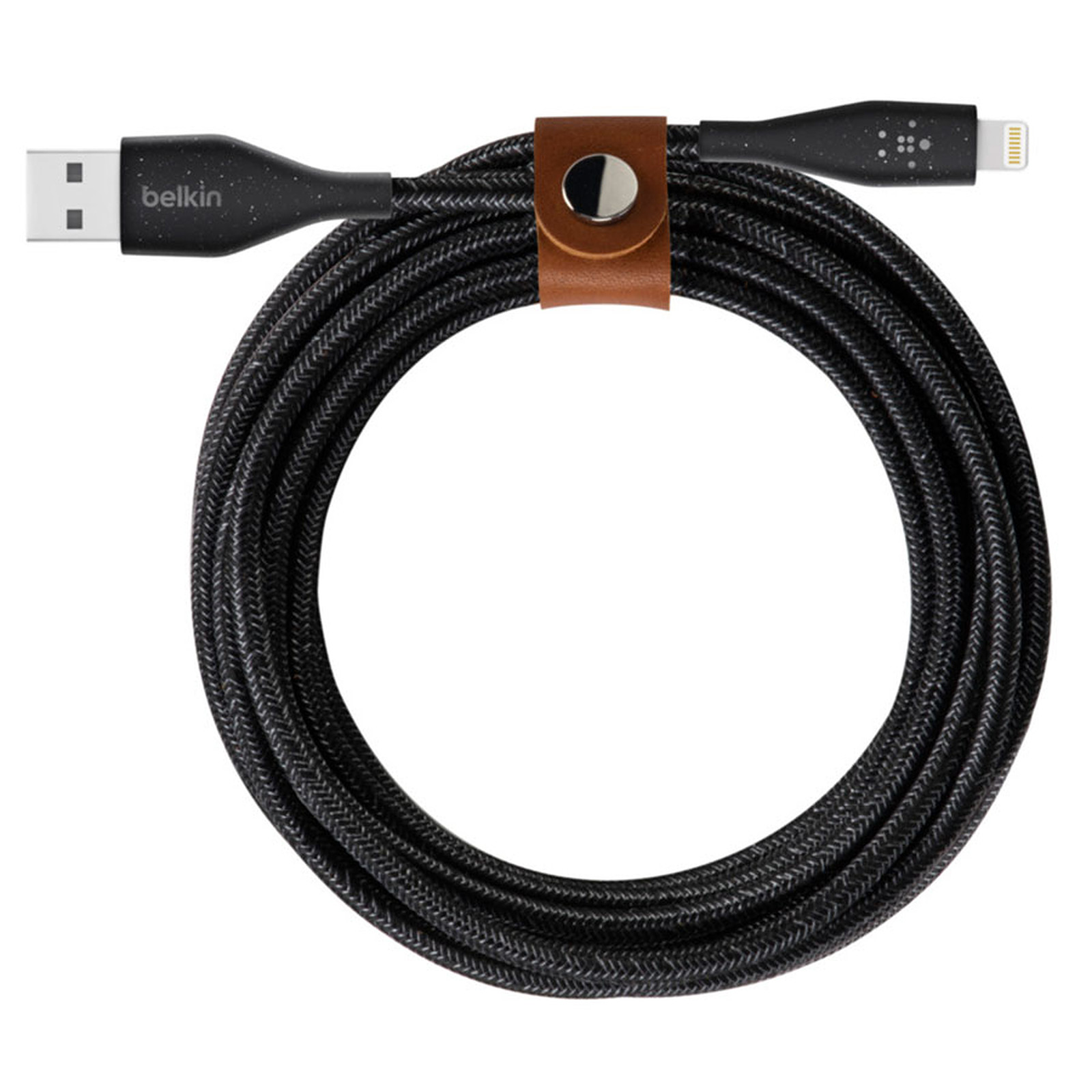 Belkin Cable Lightning vers USB DuraTek Plus - 1.2 m (Noir) - Cable & Adaptateur Belkin