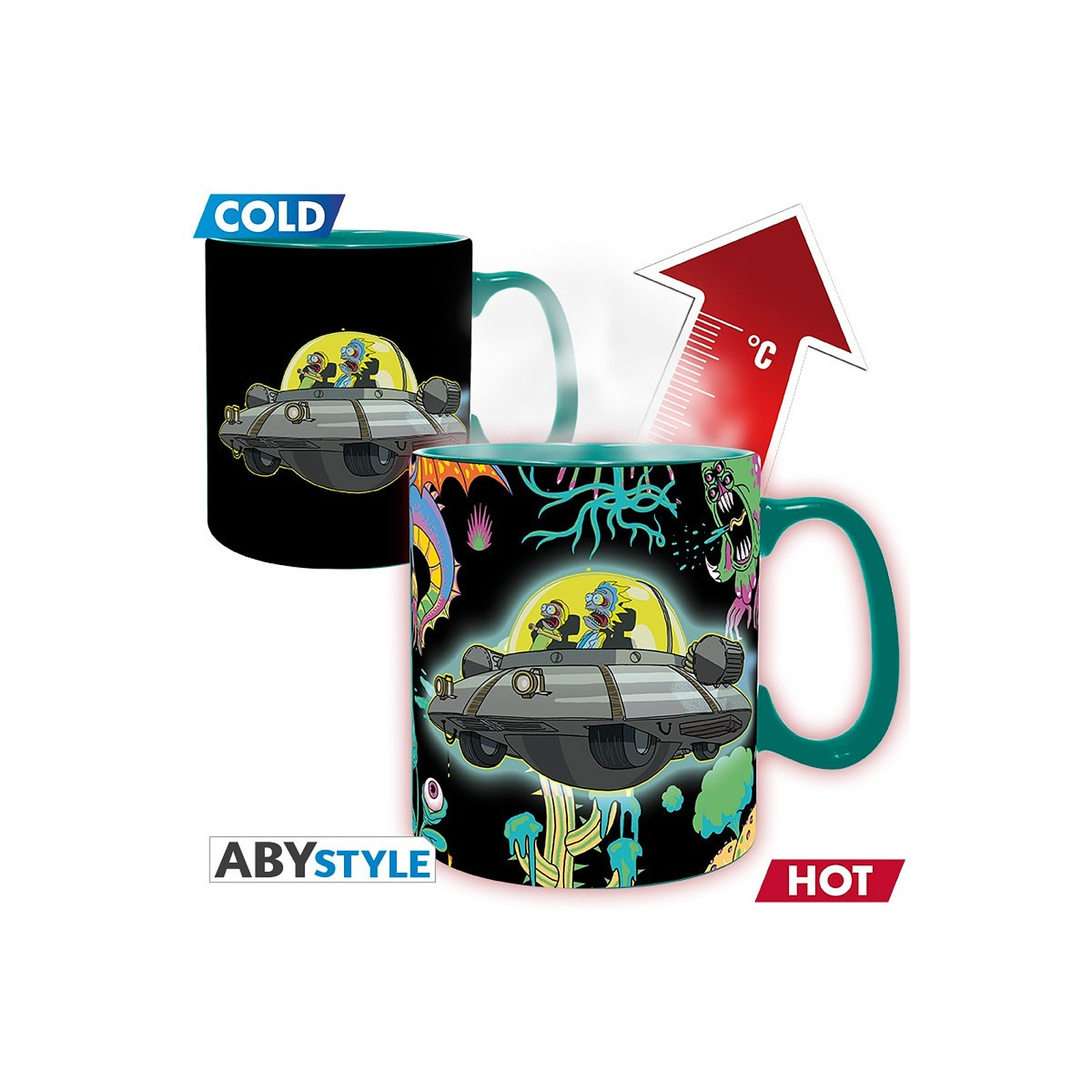 Rick & Morty - Mug Heat Change Vaisseau - Mugs Abystyle