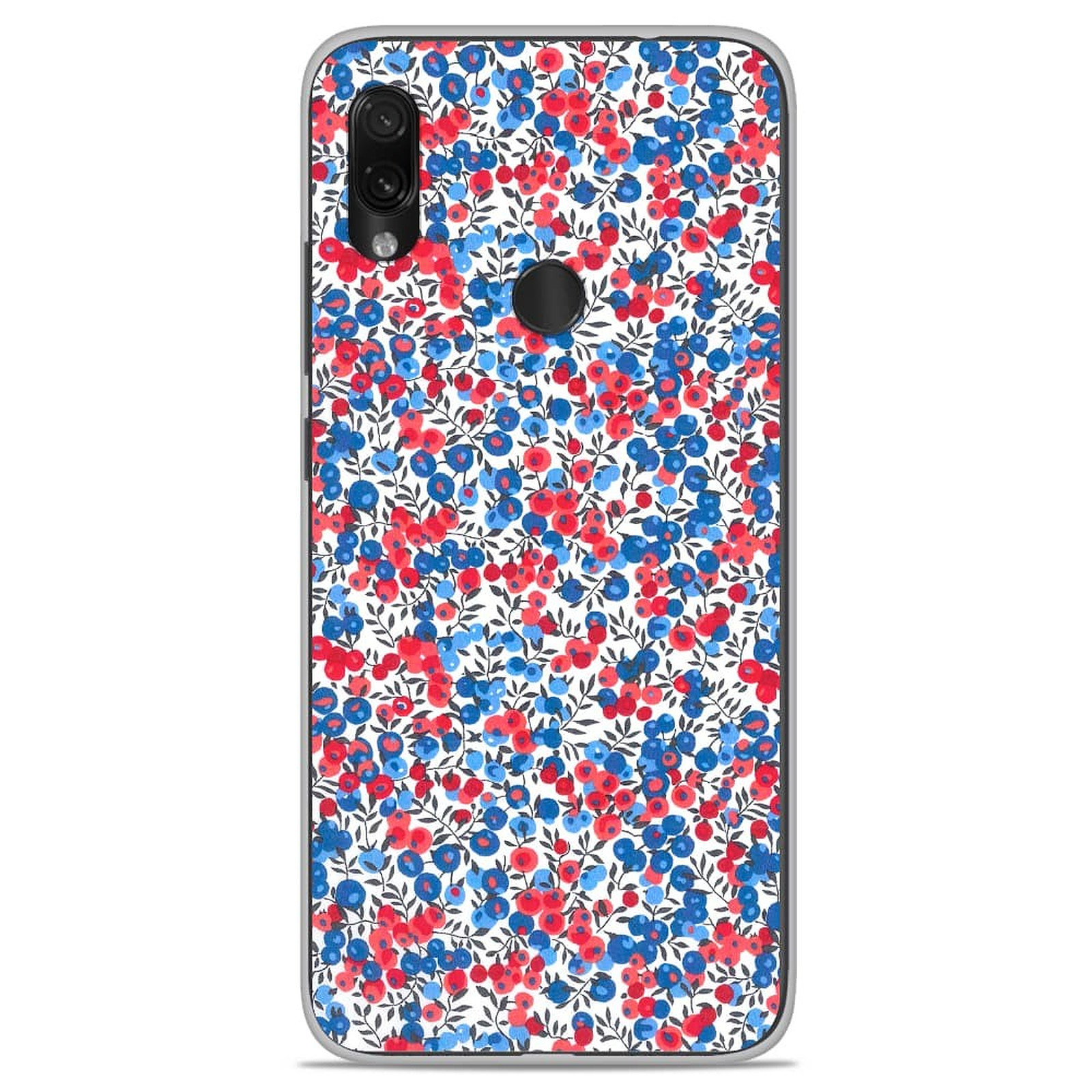 1001 Coques Coque silicone gel Xiaomi Redmi Note 7 / Note 7 Pro motif Liberty Wiltshire Bleu - Coque telephone 1001Coques