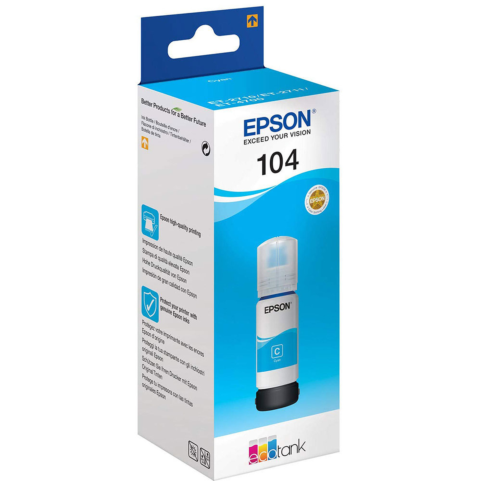 Epson 104 EcoTank Cyan - Cartouche imprimante Epson