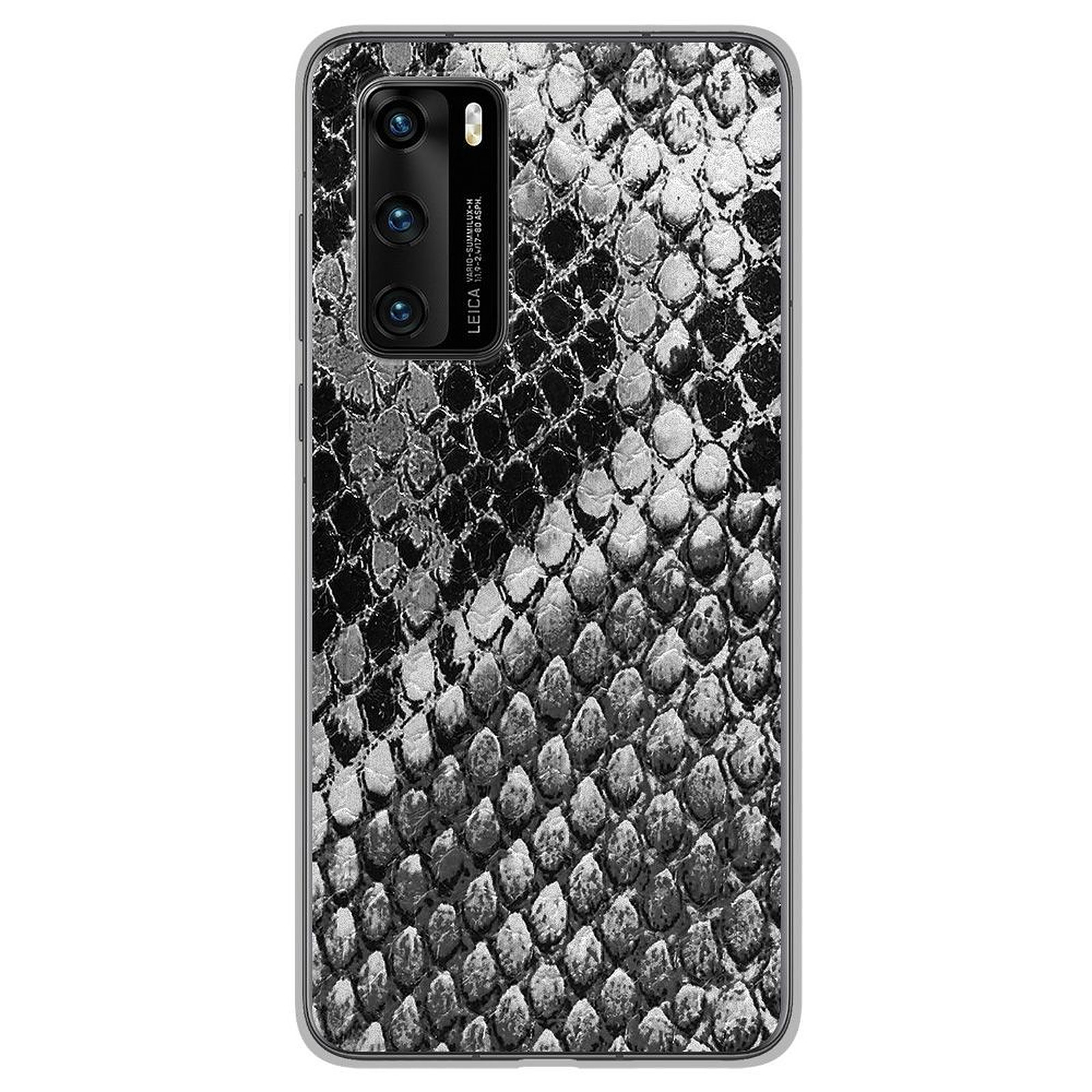 1001 Coques Coque silicone gel Huawei P40 motif Texture Python - Coque telephone 1001Coques