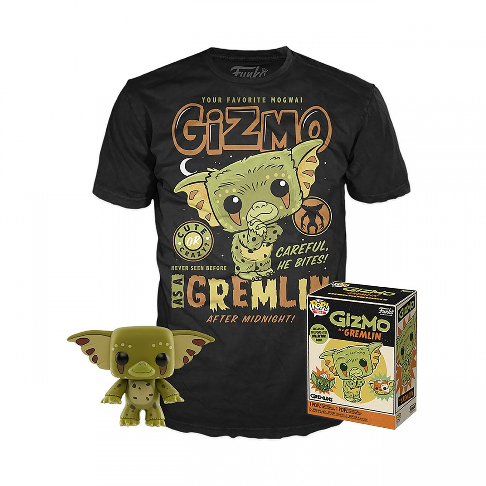 Gremlins - Set figurine et T-Shirt POP! & Tee Gizmo heo Exclusive - Taille S - Figurines Funko