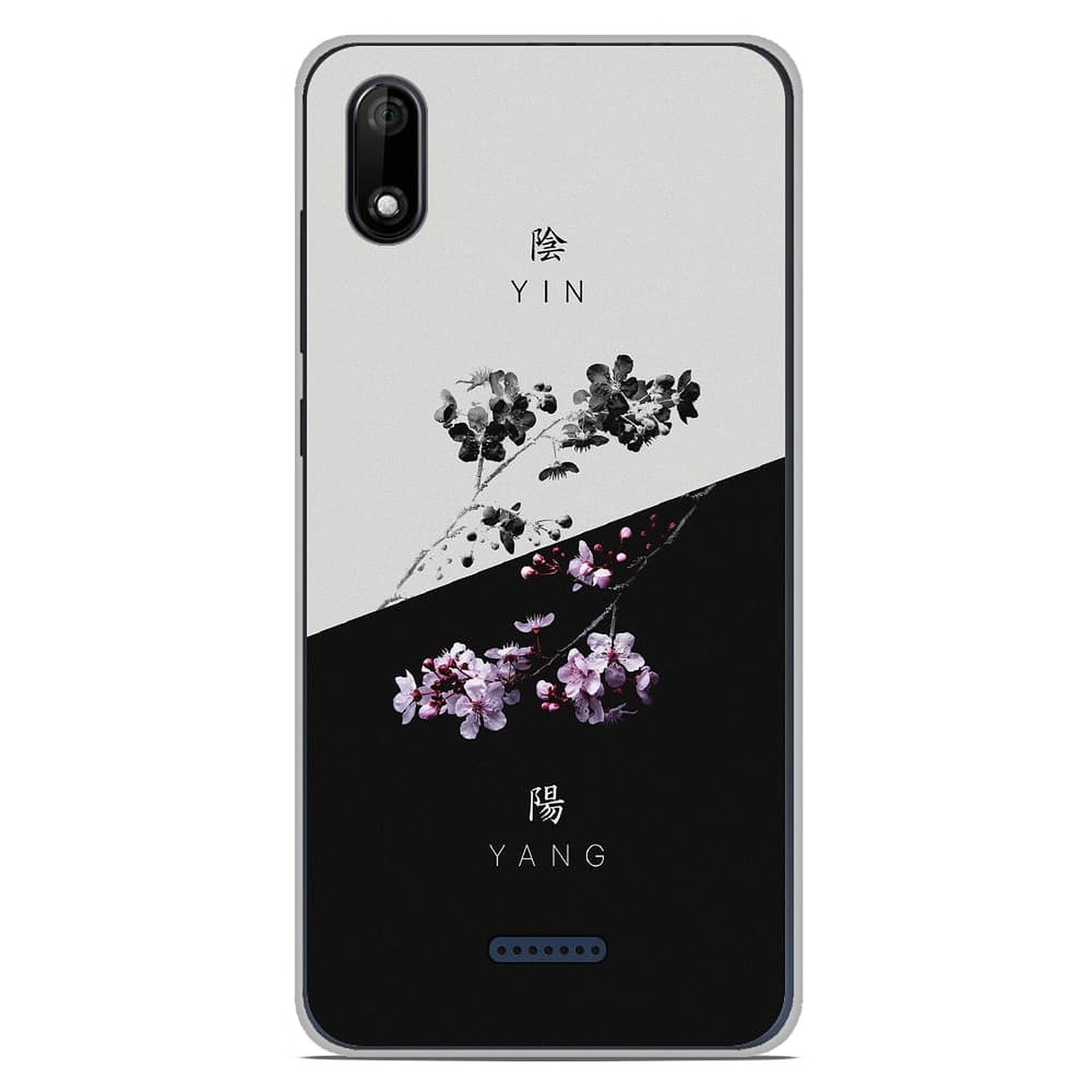 1001 Coques Coque silicone gel Wiko Y60 motif Yin et Yang - Coque telephone 1001Coques