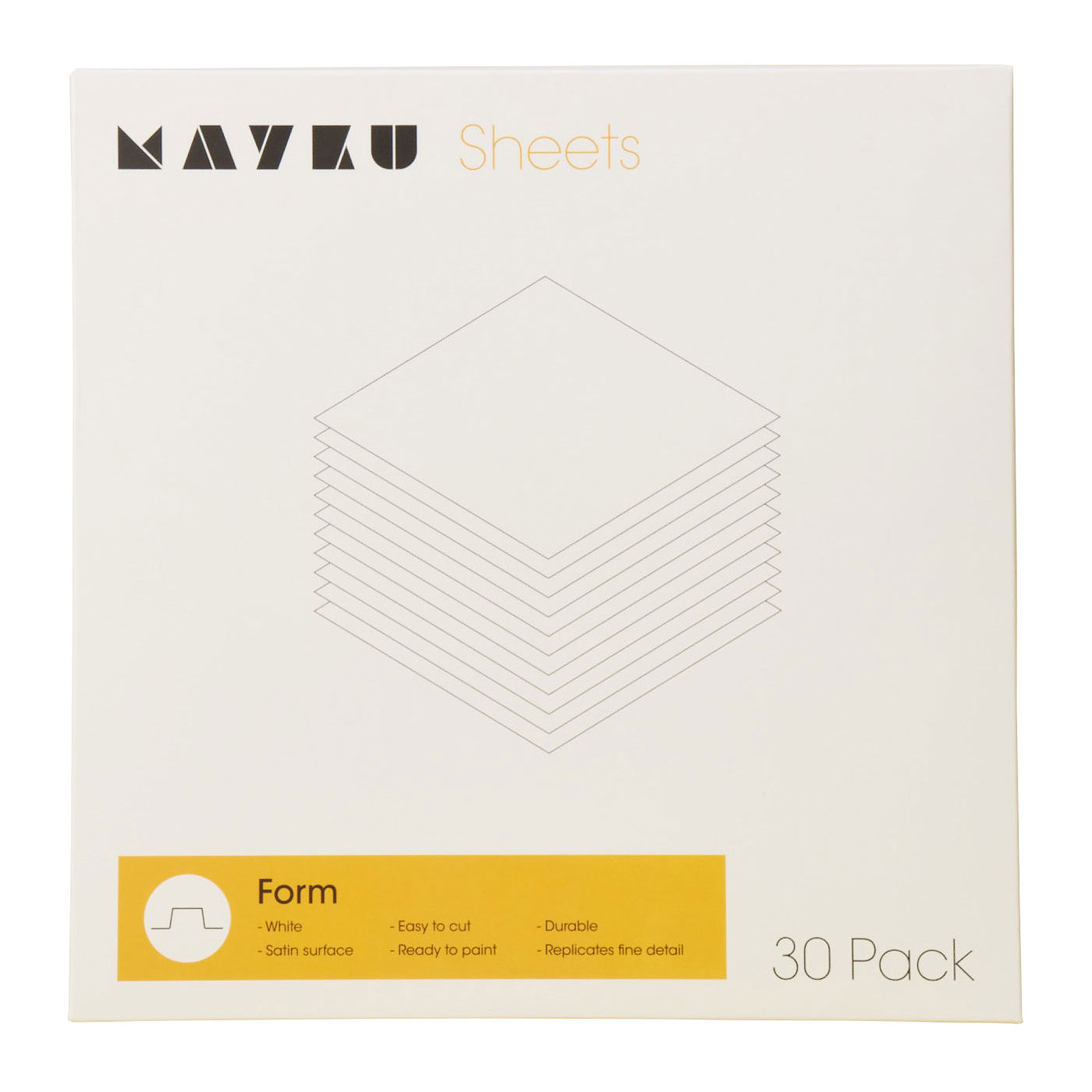 Mayku Form Sheets 30 Pack - Filament 3D Mayku