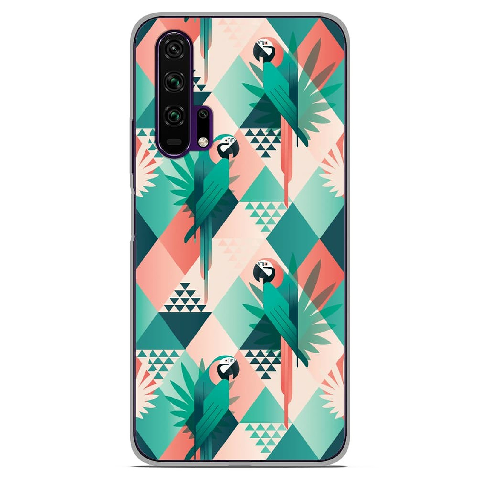 1001 Coques Coque silicone gel Huawei Honor 20 Pro motif Perroquet ge´ome´trique - Coque telephone 1001Coques