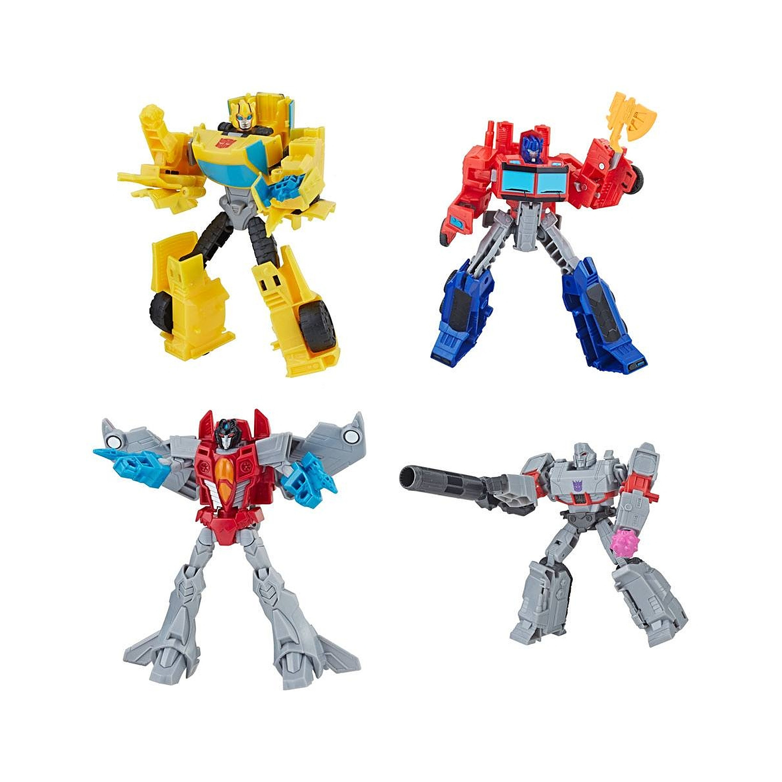 Transformers - Pack Transformers Buzzworthy Bumblebee 4 figurines Warriors 14 cm - Figurines Hasbro