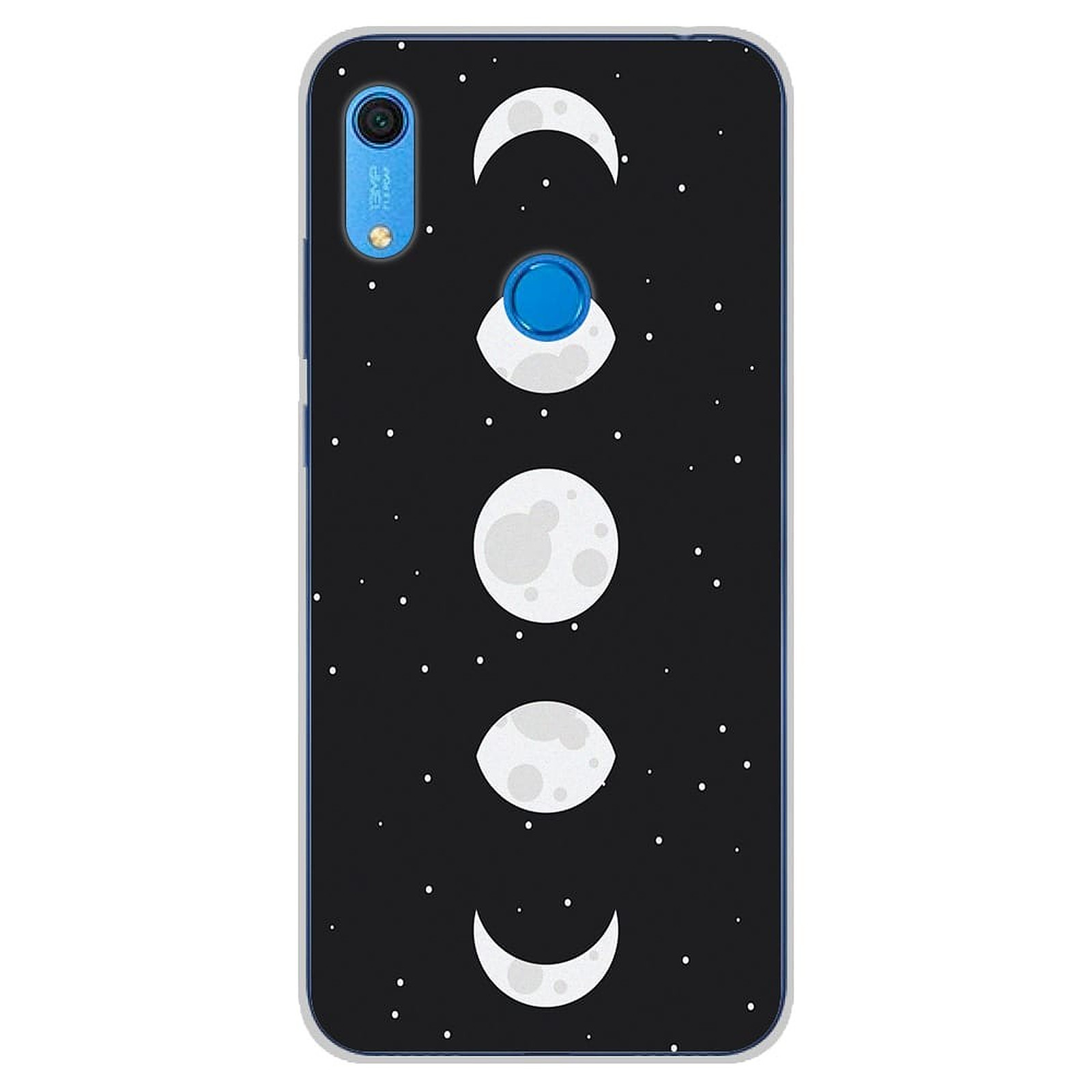 1001 Coques Coque silicone gel Huawei Y6S motif Phase de Lune - Coque telephone 1001Coques