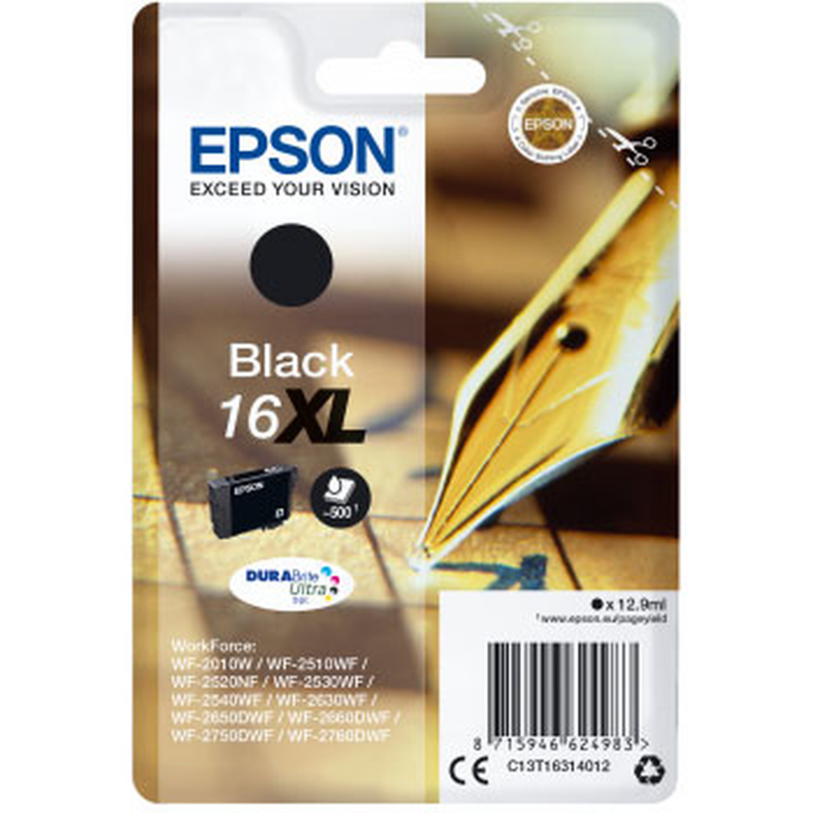 Epson Stylo a  Plume 16 XL Noir - Cartouche imprimante Epson