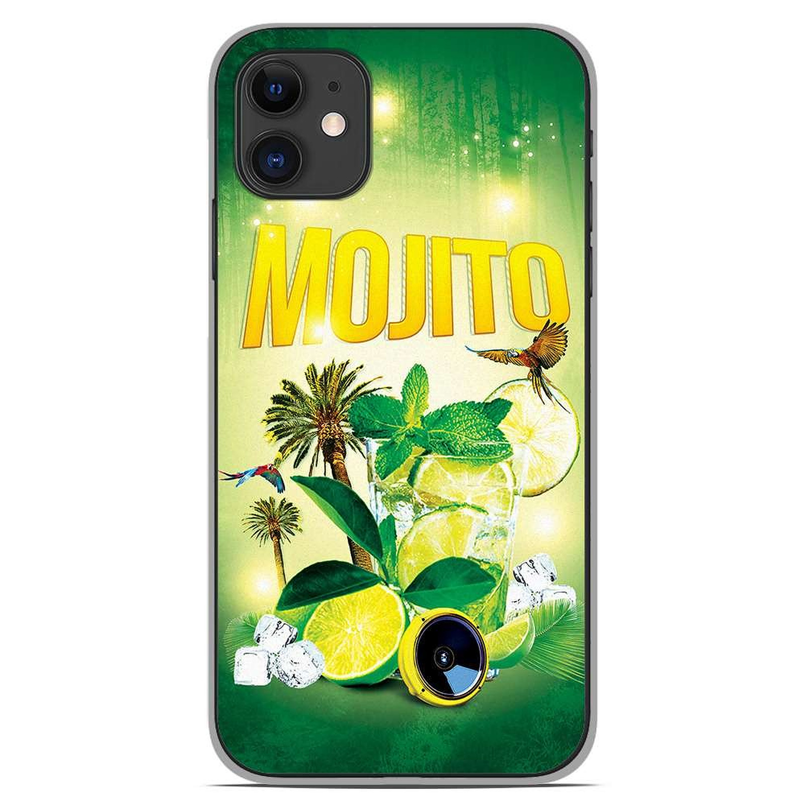 1001 Coques Coque silicone gel Apple iPhone 11 motif Mojito Foret - Coque telephone 1001Coques