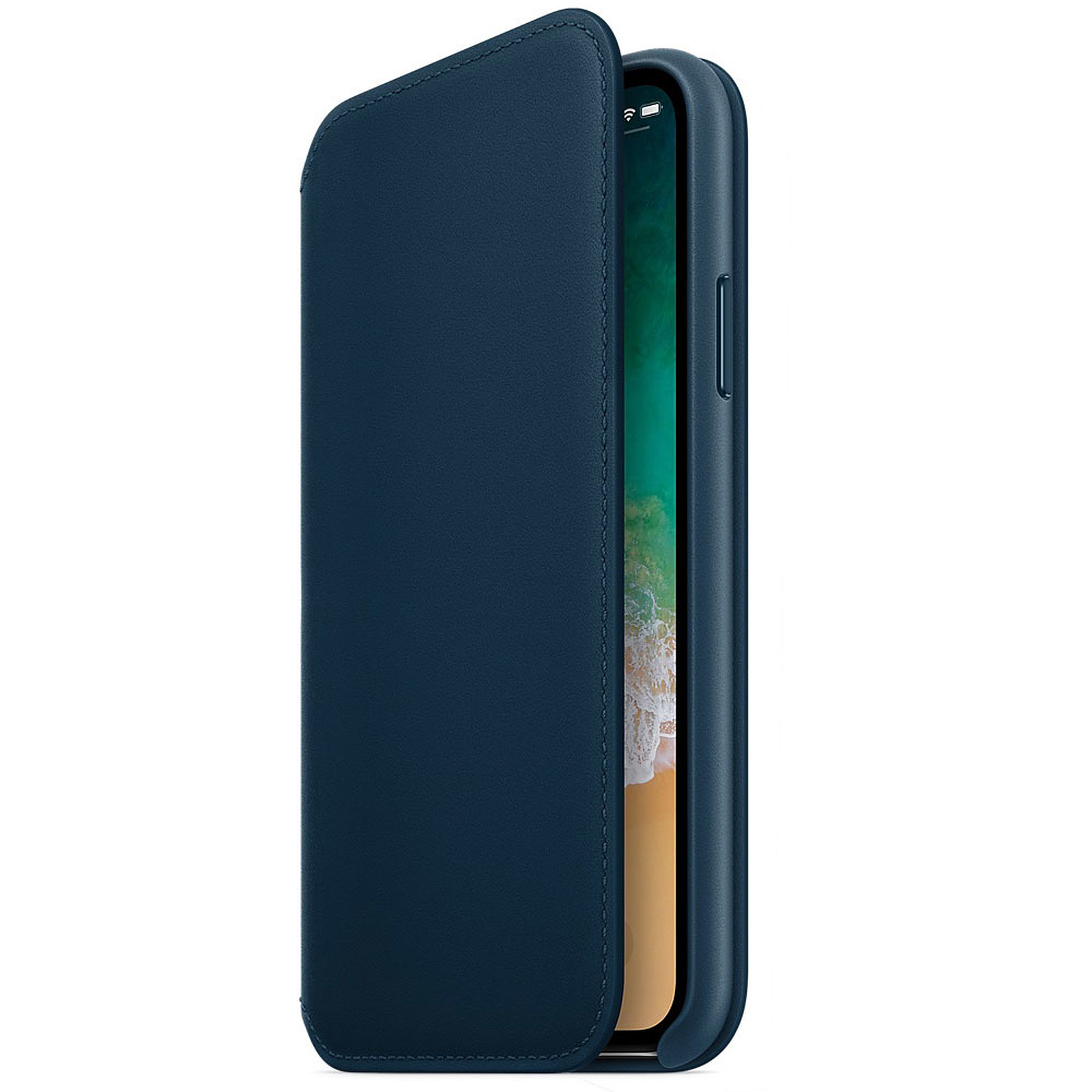 Apple atui Folio en cuir Bleu cosmos Apple iPhone X - Coque telephone Apple