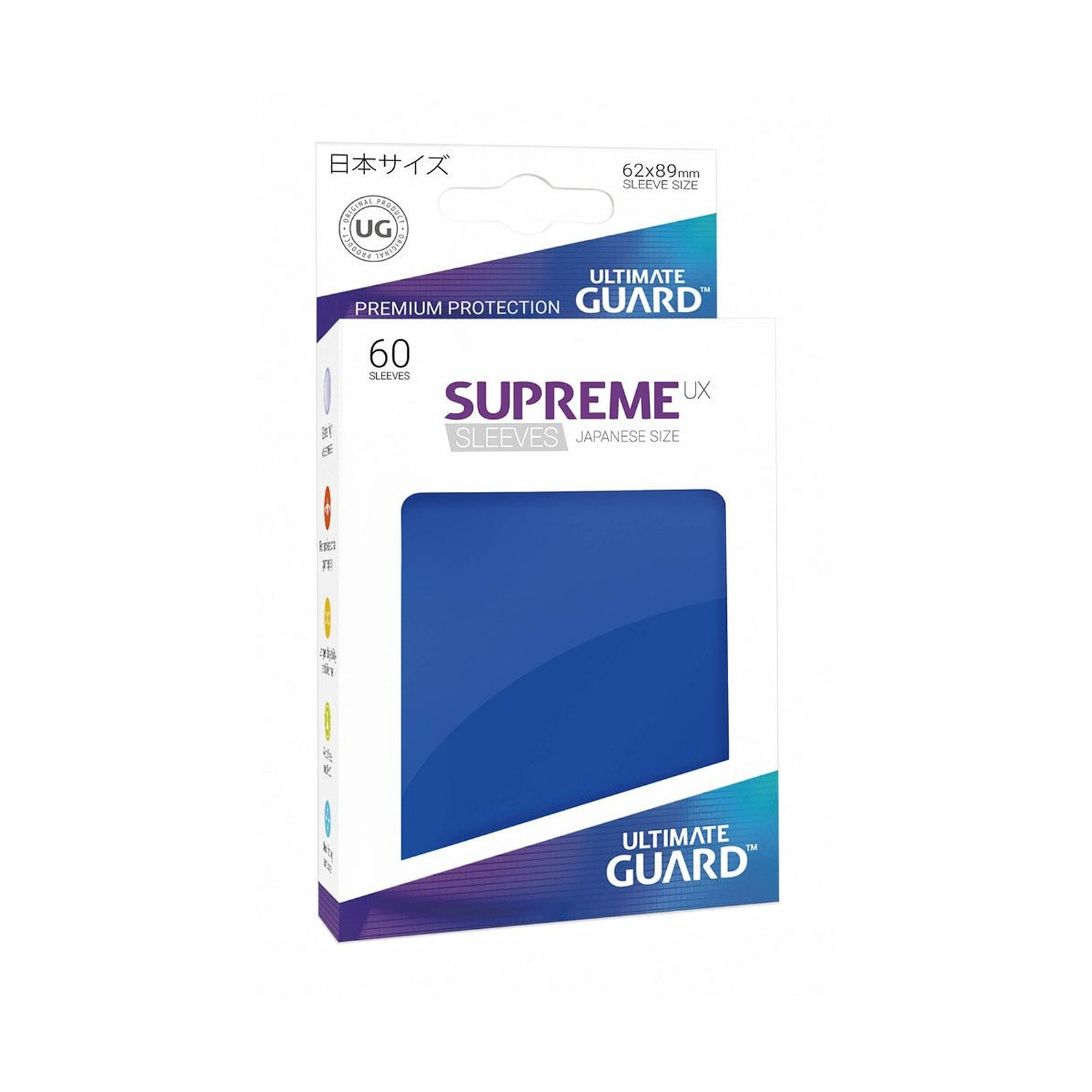 Ultimate Guard - 60 pochettes Supreme UX Sleeves format japonais Bleu - Accessoire jeux Ultimate Guard