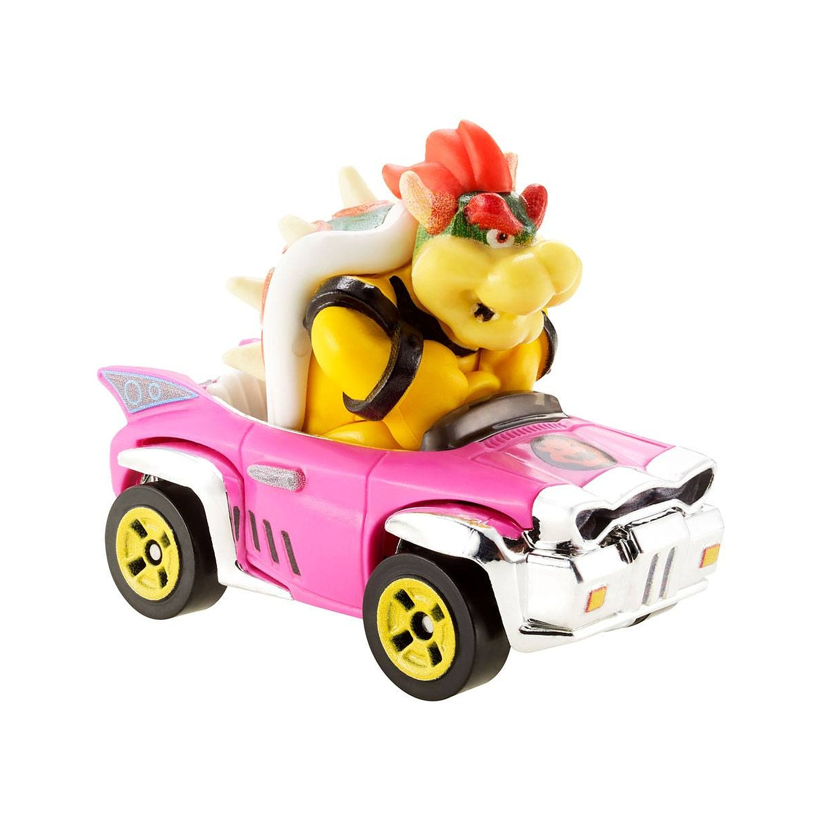Mario Kart - Vehicule metal Hot Wheels 1/64 Bowser (Badwagon) 8 cm - Figurines Mattel