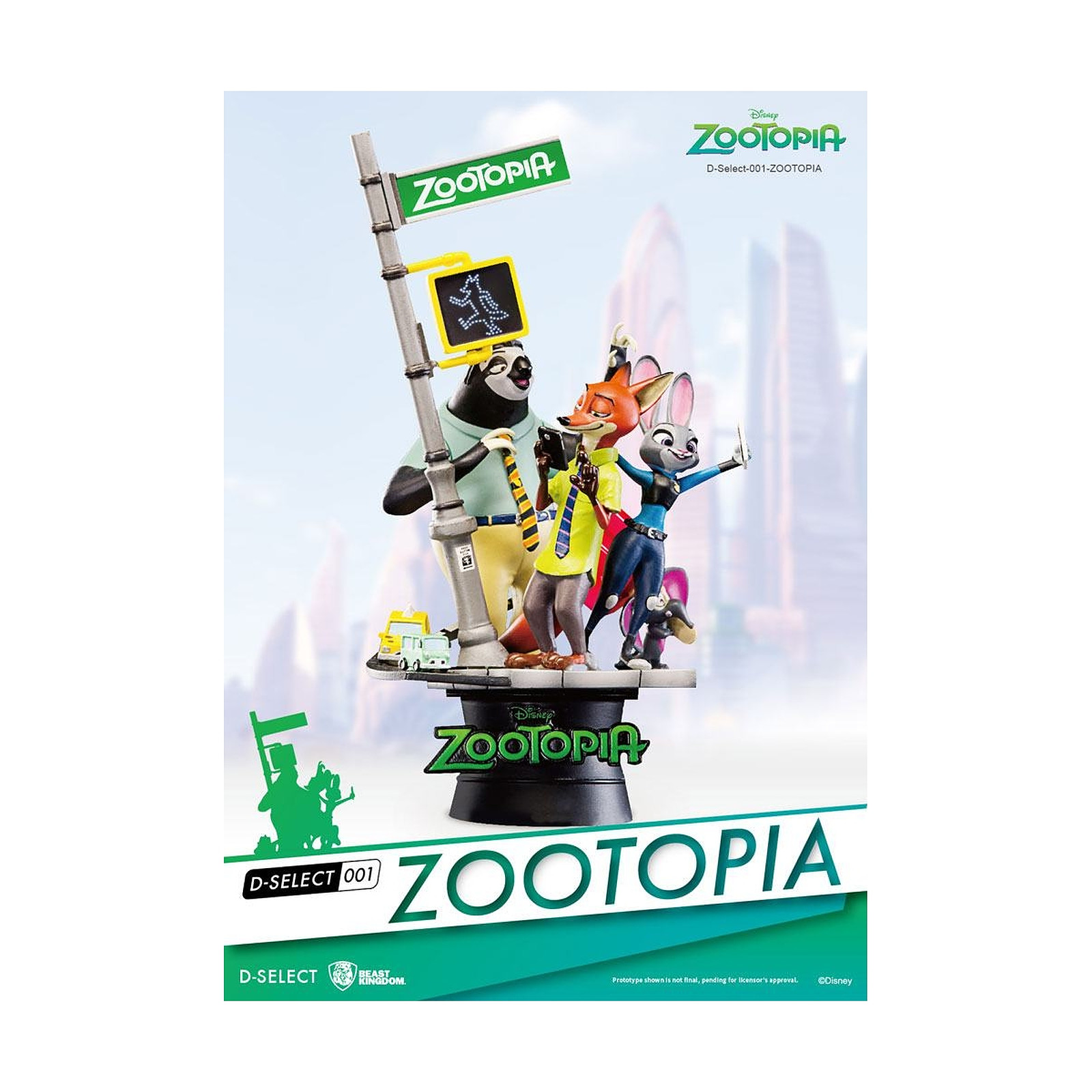 Zootopie - Diorama D-Select Zootopie 16 cm - Figurines Beast Kingdom Toys