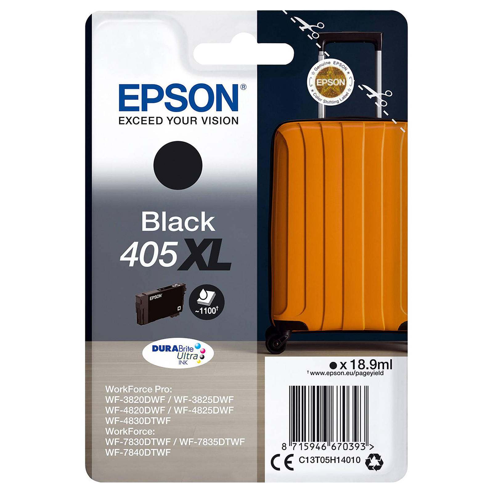Epson Valise 405XL Noir - Cartouche imprimante Epson