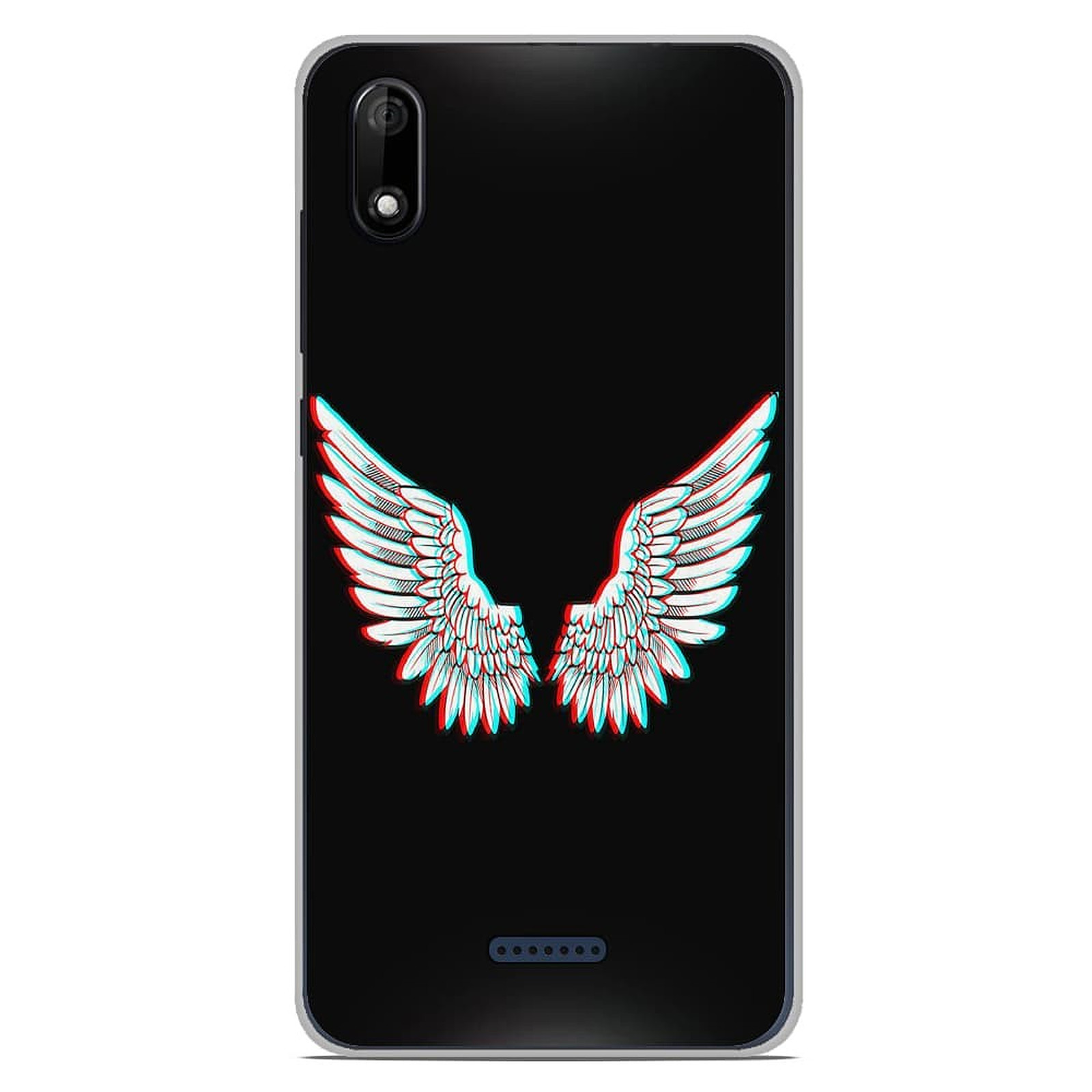 1001 Coques Coque silicone gel Wiko Y80 motif Ailes d'Ange - Coque telephone 1001Coques