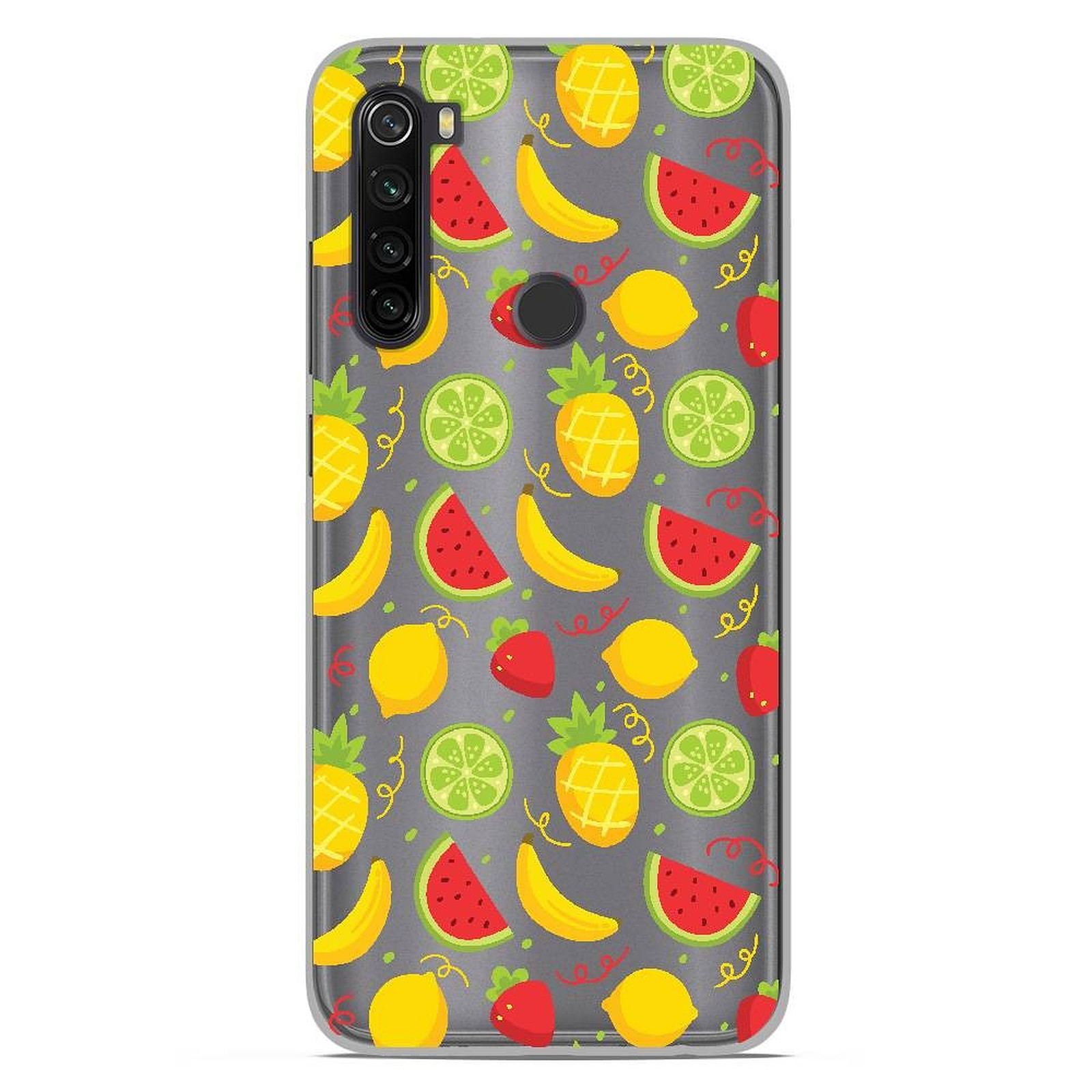 1001 Coques Coque silicone gel Xiaomi Redmi Note 8 motif Fruits tropicaux - Coque telephone 1001Coques