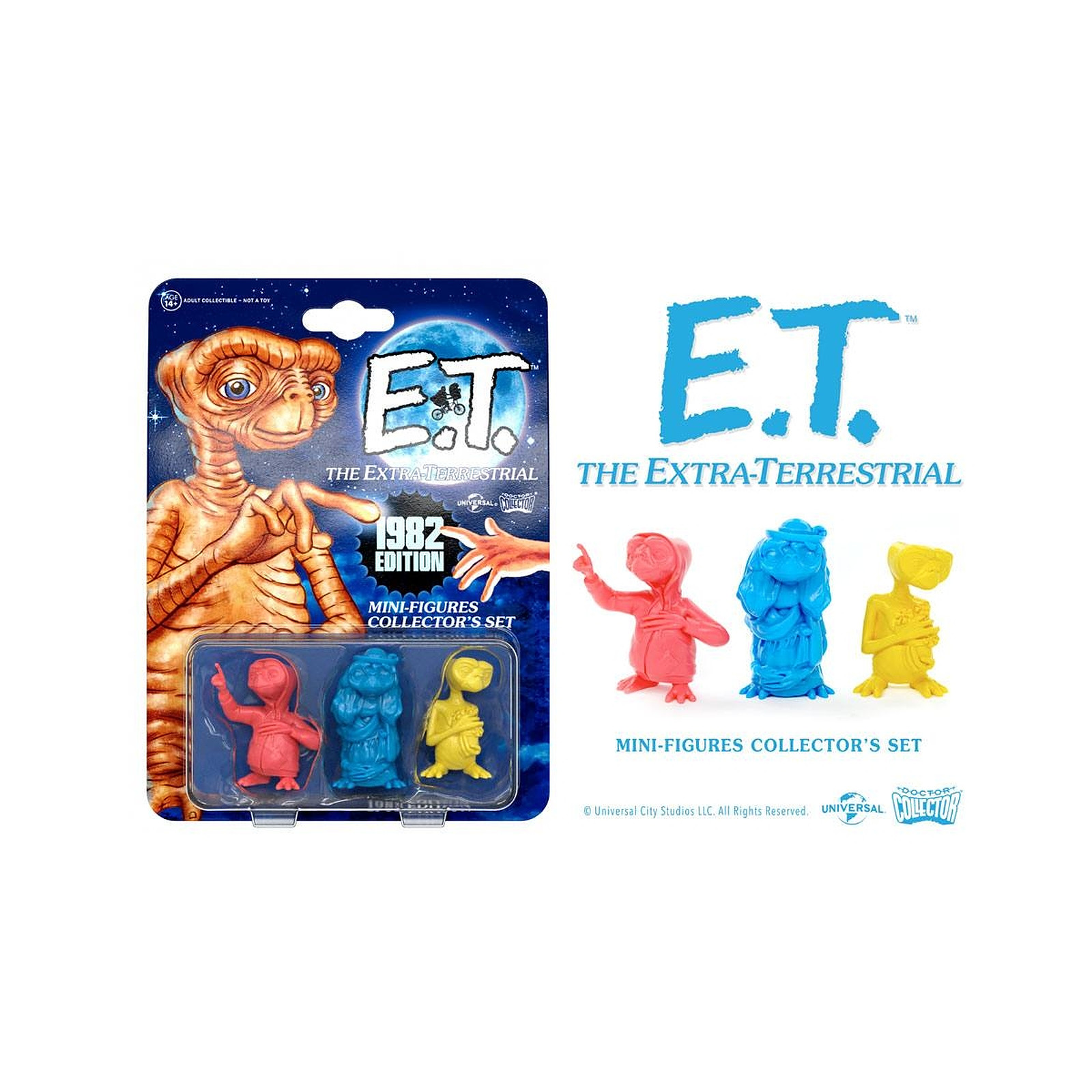 E.T. l'extra-terrestre - Pack 3 mini figurines Collector's Set 1982 Edition 5 cm - Figurines Doctor Collector