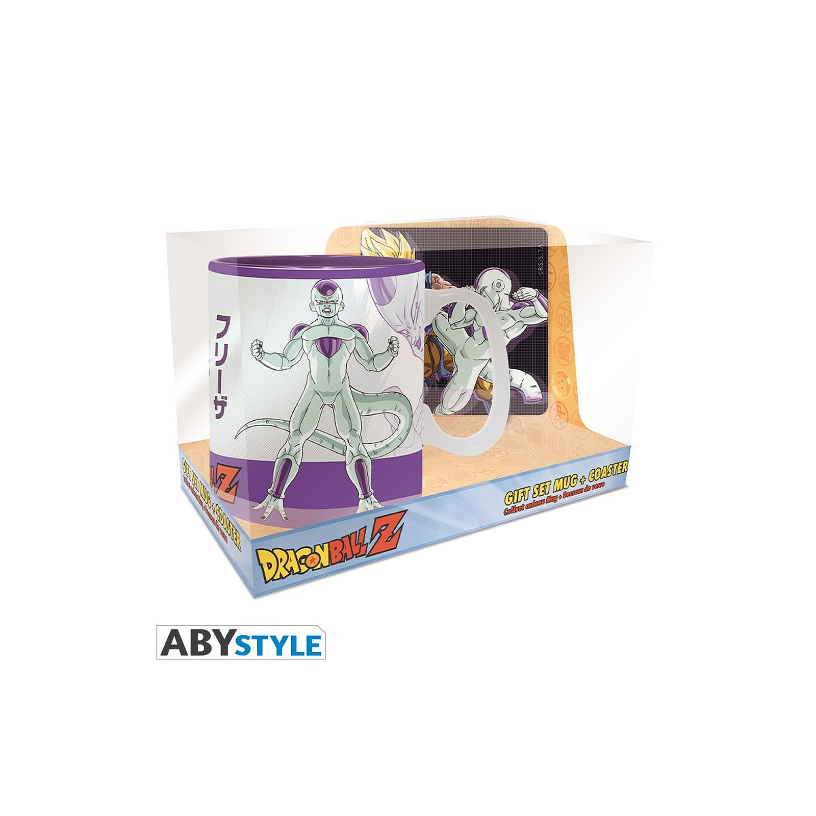 Dragon Ball - Pack Mug 460 ml + Coaster Goku vs Frieza - Mugs Abystyle