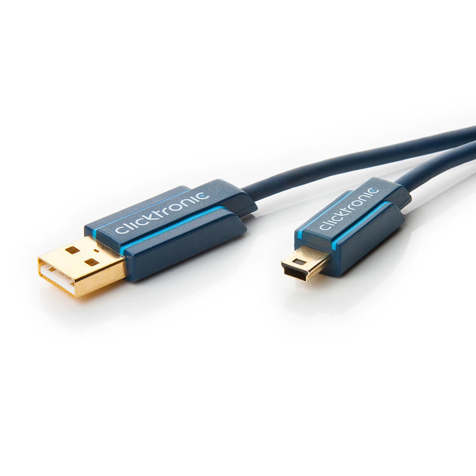 Clicktronic Cable Mini USB 2.0 Type AB (Male/Male) - 1.8 m - USB Clicktronic
