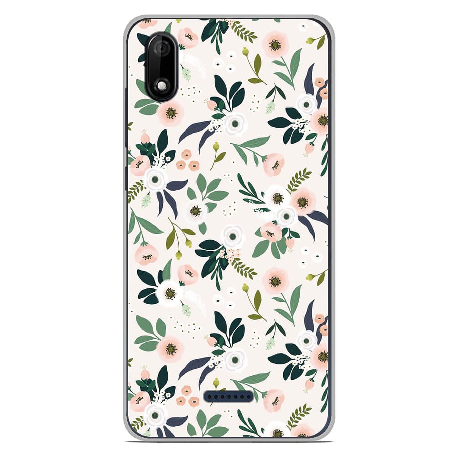 1001 Coques Coque silicone gel Wiko Y60 motif Flowers - Coque telephone 1001Coques