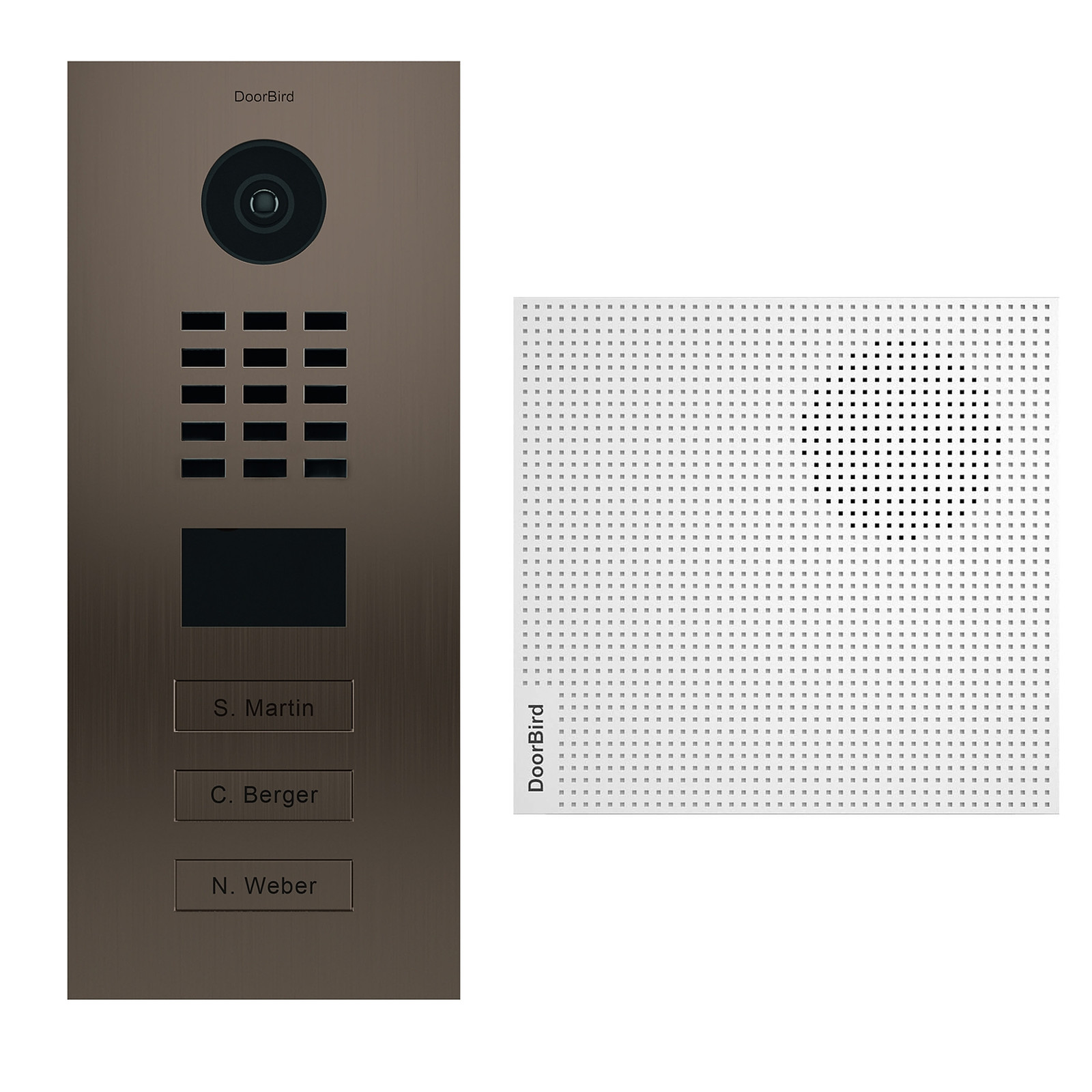Doorbird Kit 3 Portier video IP Bronze + Carillon - Interphone connecte DoorBird