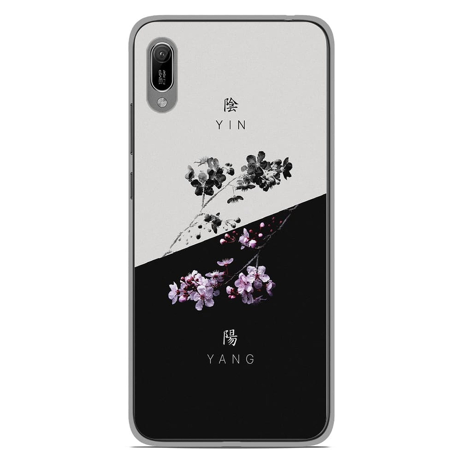 1001 Coques Coque silicone gel Huawei Y6 2019 motif Yin et Yang - Coque telephone 1001Coques