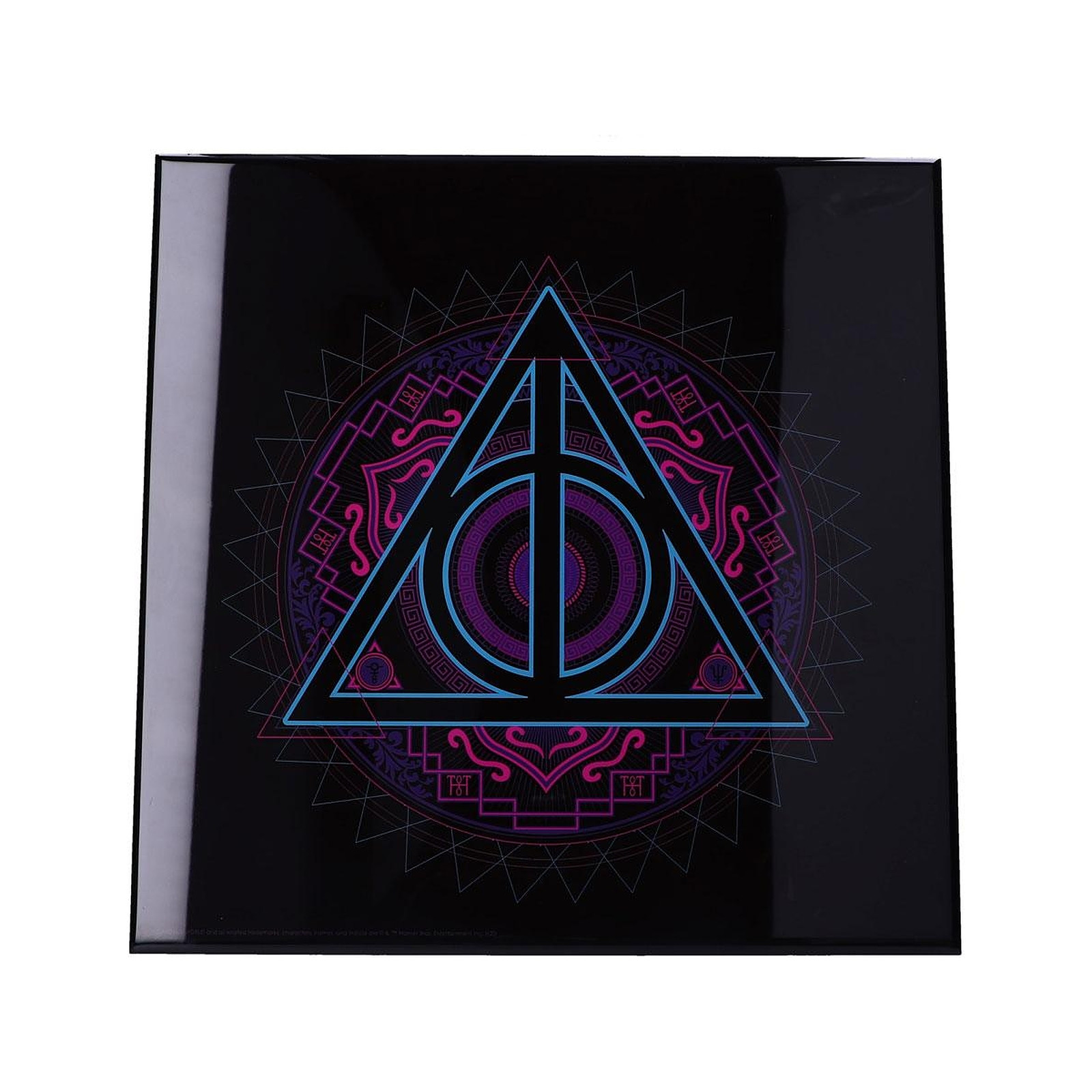 Harry Potter - Decoration murale Crystal Clear Picture Deathly Hallows 32 x 32 cm - Posters Nemesis Now