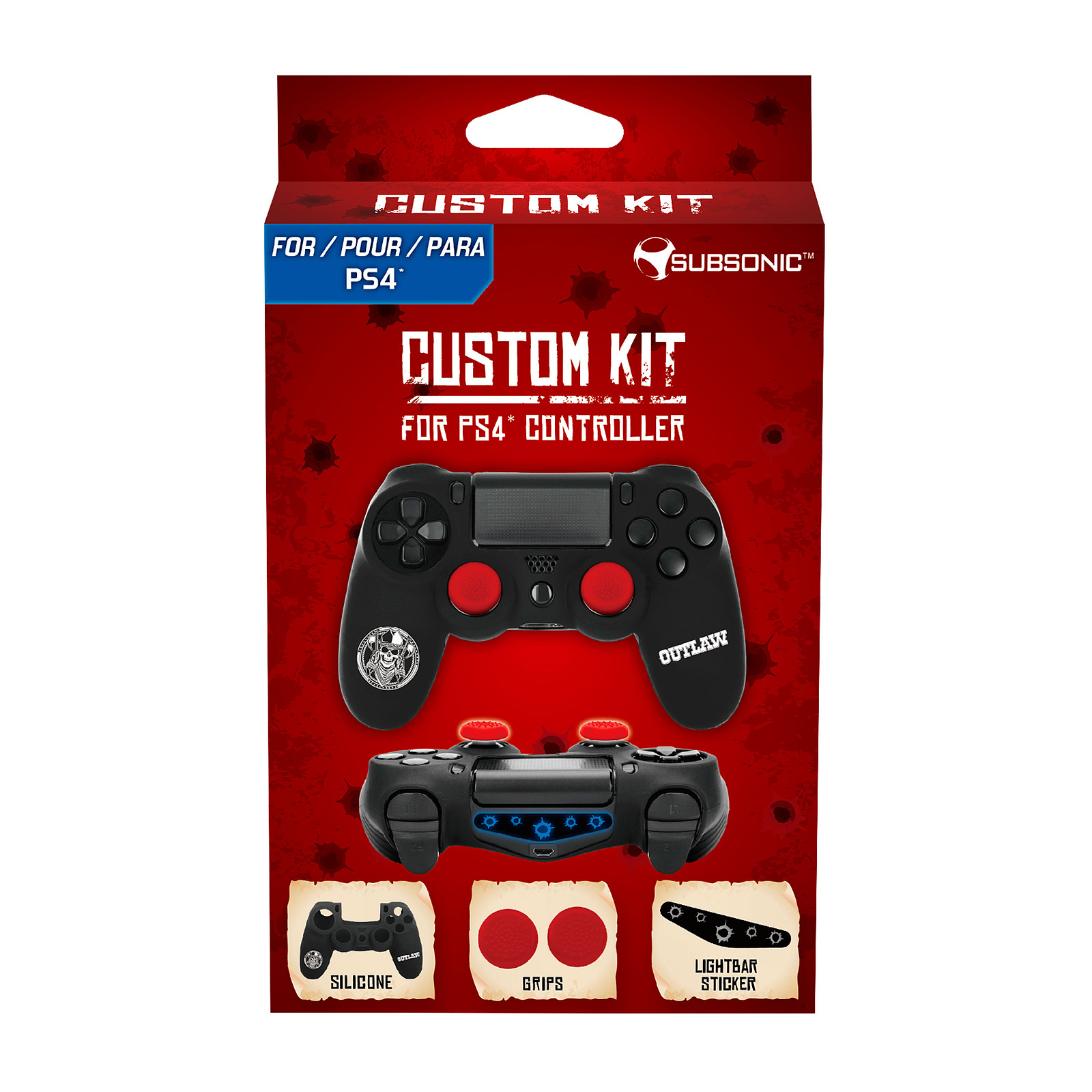 Subsonic Kit de customisation Western - Accessoires PS4 Subsonic