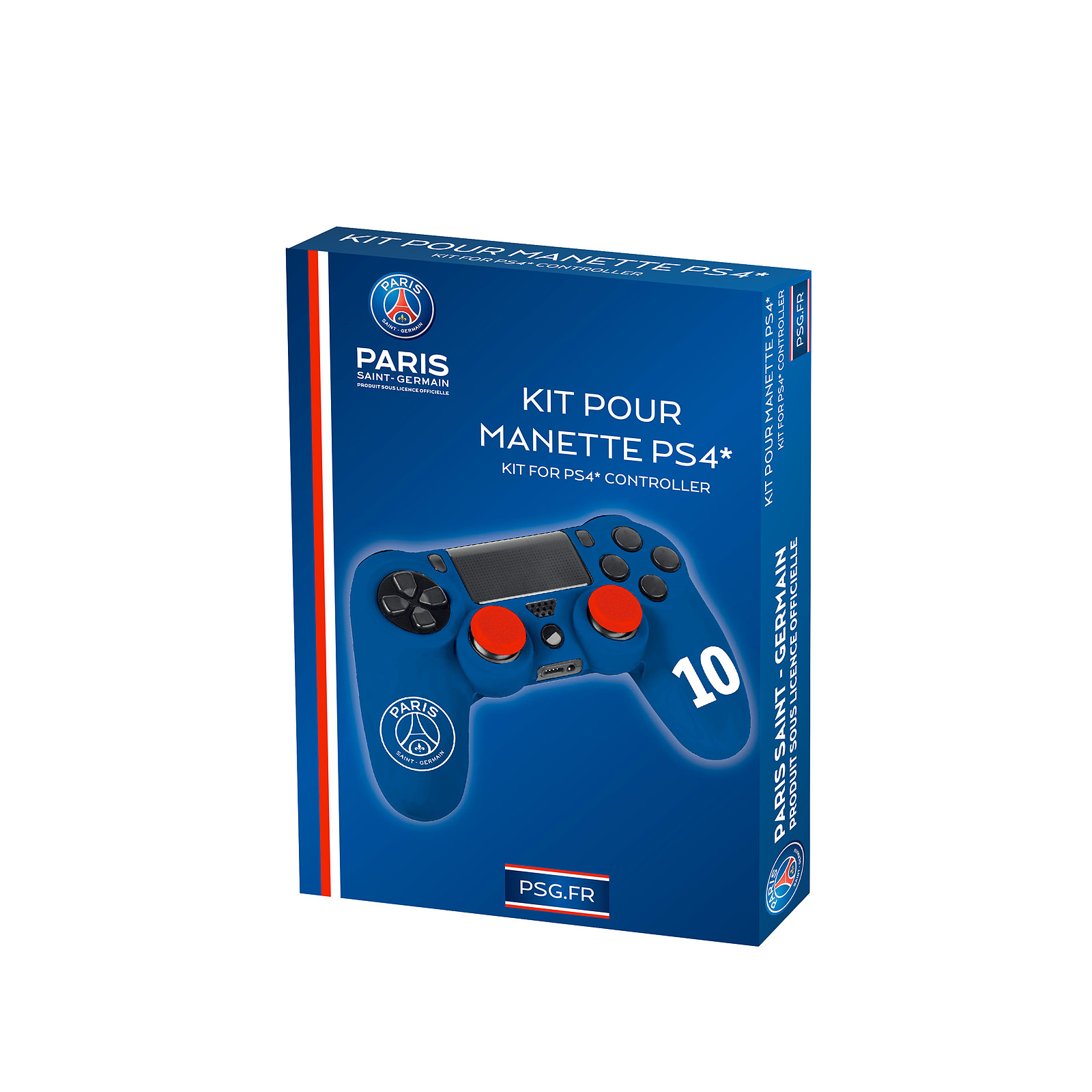 PSG Paris Saint Germain Kit de customisation pour manette PS4 N 10 Bleu - Accessoires PS4 Subsonic