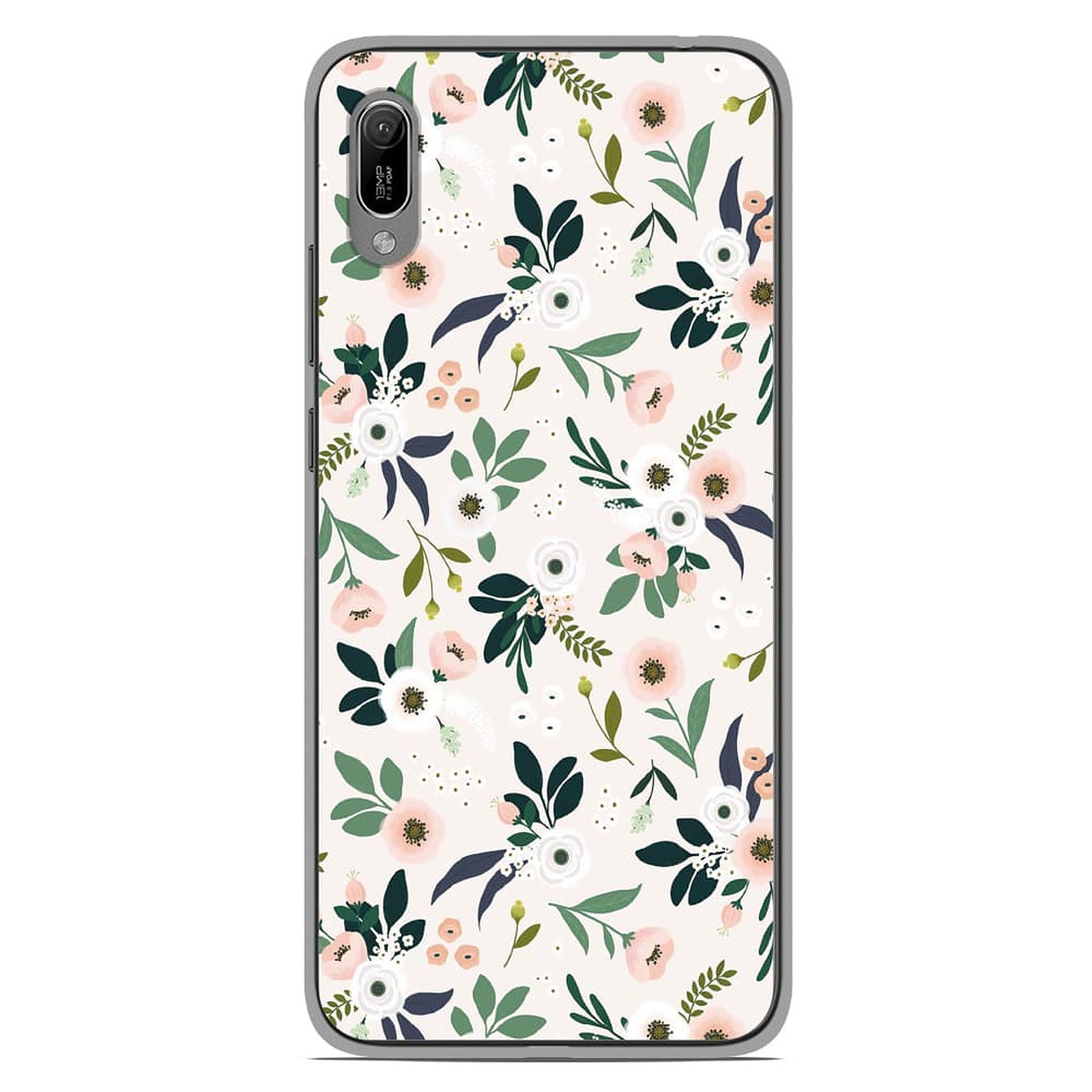 1001 Coques Coque silicone gel Huawei Y6 2019 motif Flowers - Coque telephone 1001Coques