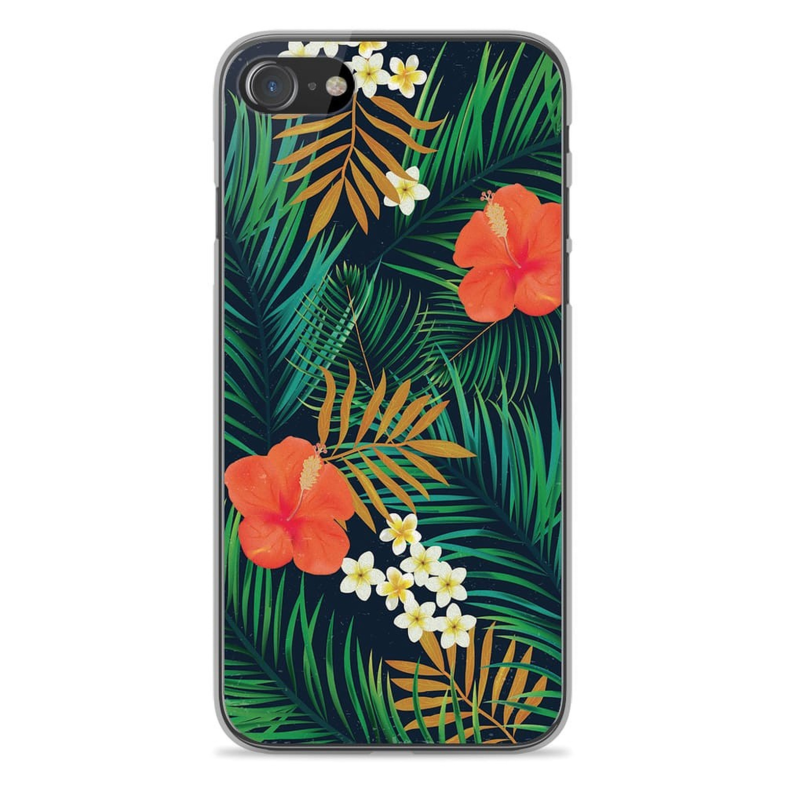 1001 Coques Coque silicone gel Apple iPhone SE 2020 motif Tropical - Coque telephone 1001Coques