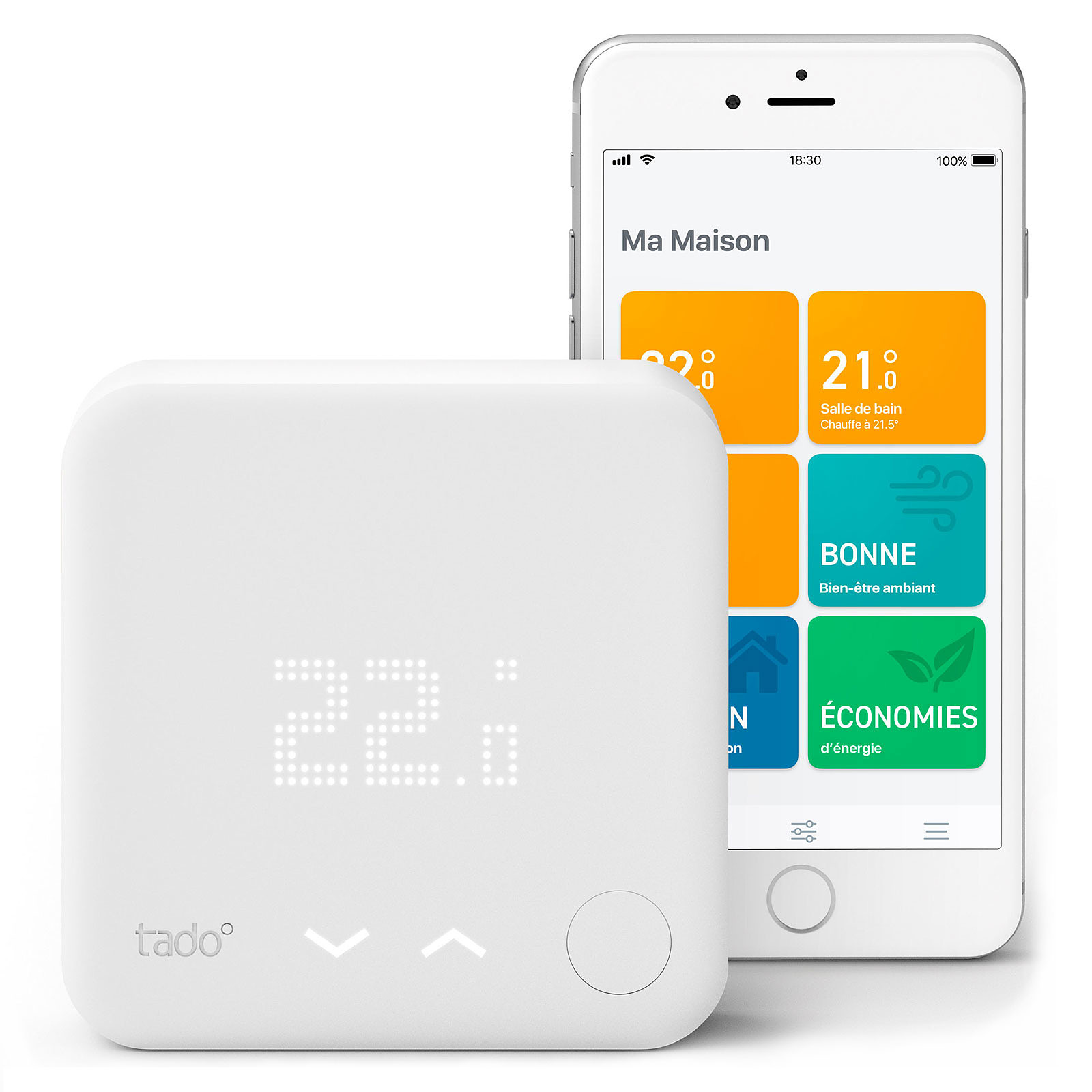 Tado Thermostat Intelligent Kit de demarrage v3+ - Thermostat connecte Tado