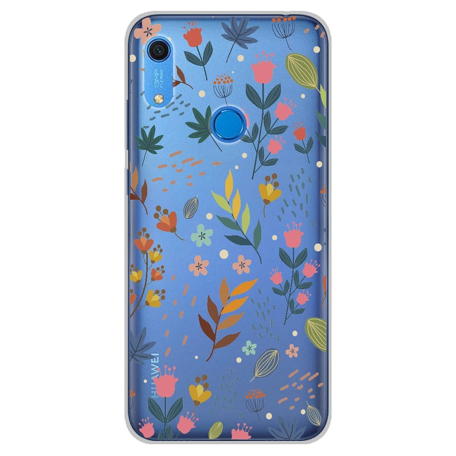 1001 Coques Coque silicone gel Huawei Y6S motif Fleurs colorees - Coque telephone 1001Coques