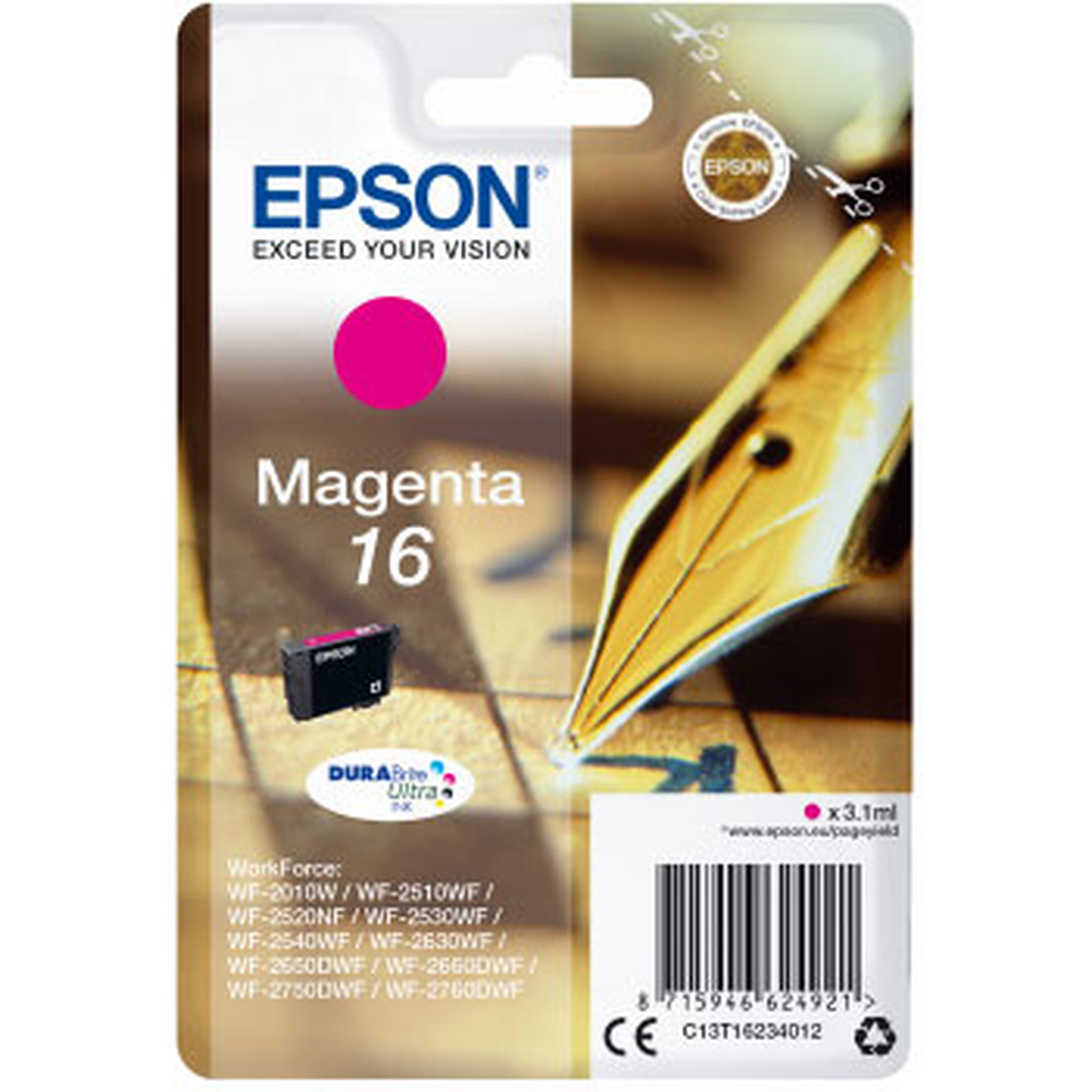 Epson Stylo a  Plume 16 Magenta - Cartouche imprimante Epson