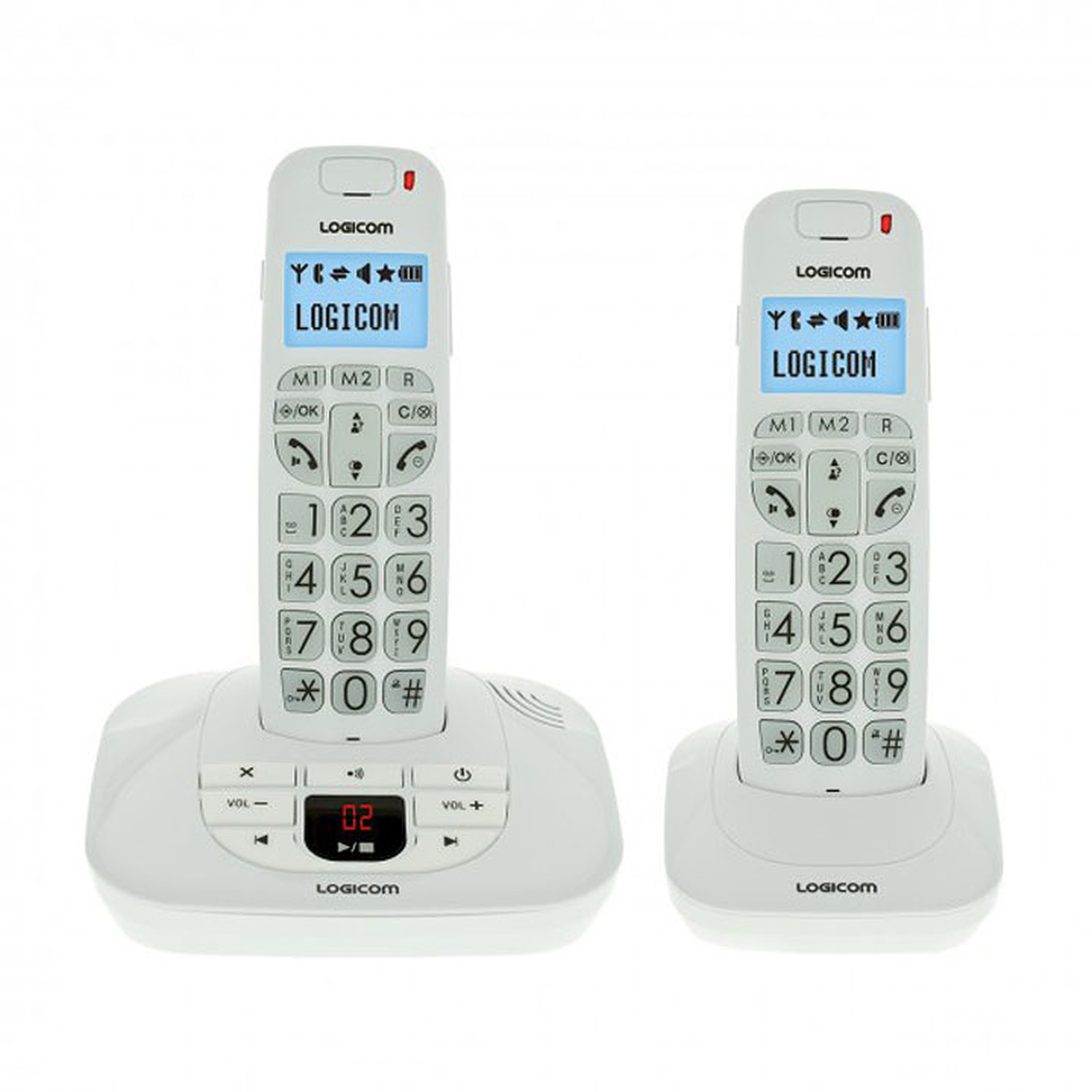 Logicom Confort 255T Blanc - Telephone sans fil LOGICOM