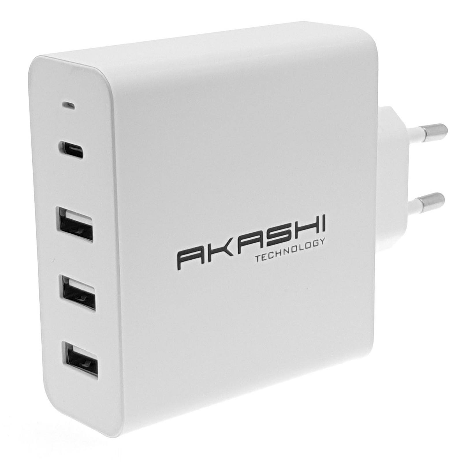 Akashi Chargeur Secteur 60W 6A USB-C + 3x USB-A - USB Akashi