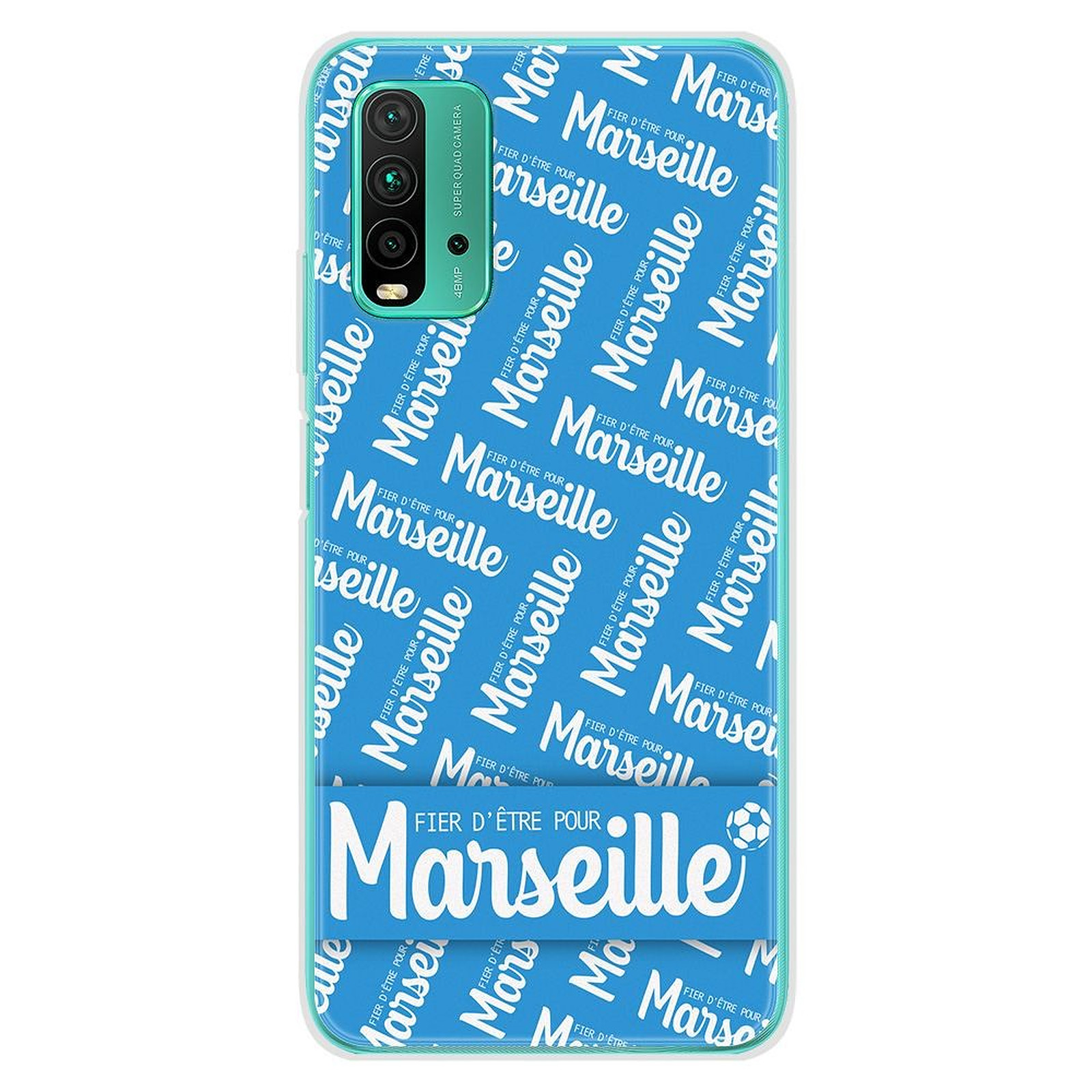 1001 Coques Coque silicone gel Xiaomi Redmi 9T motif Fier d'etre pour Marseille - Coque telephone 1001Coques