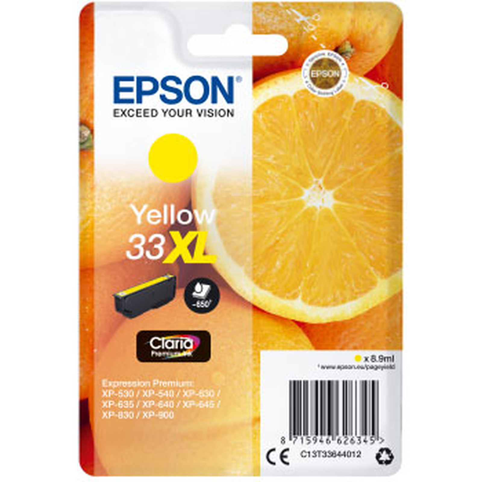 Epson Oranges 33 XL Jaune - Cartouche imprimante Epson