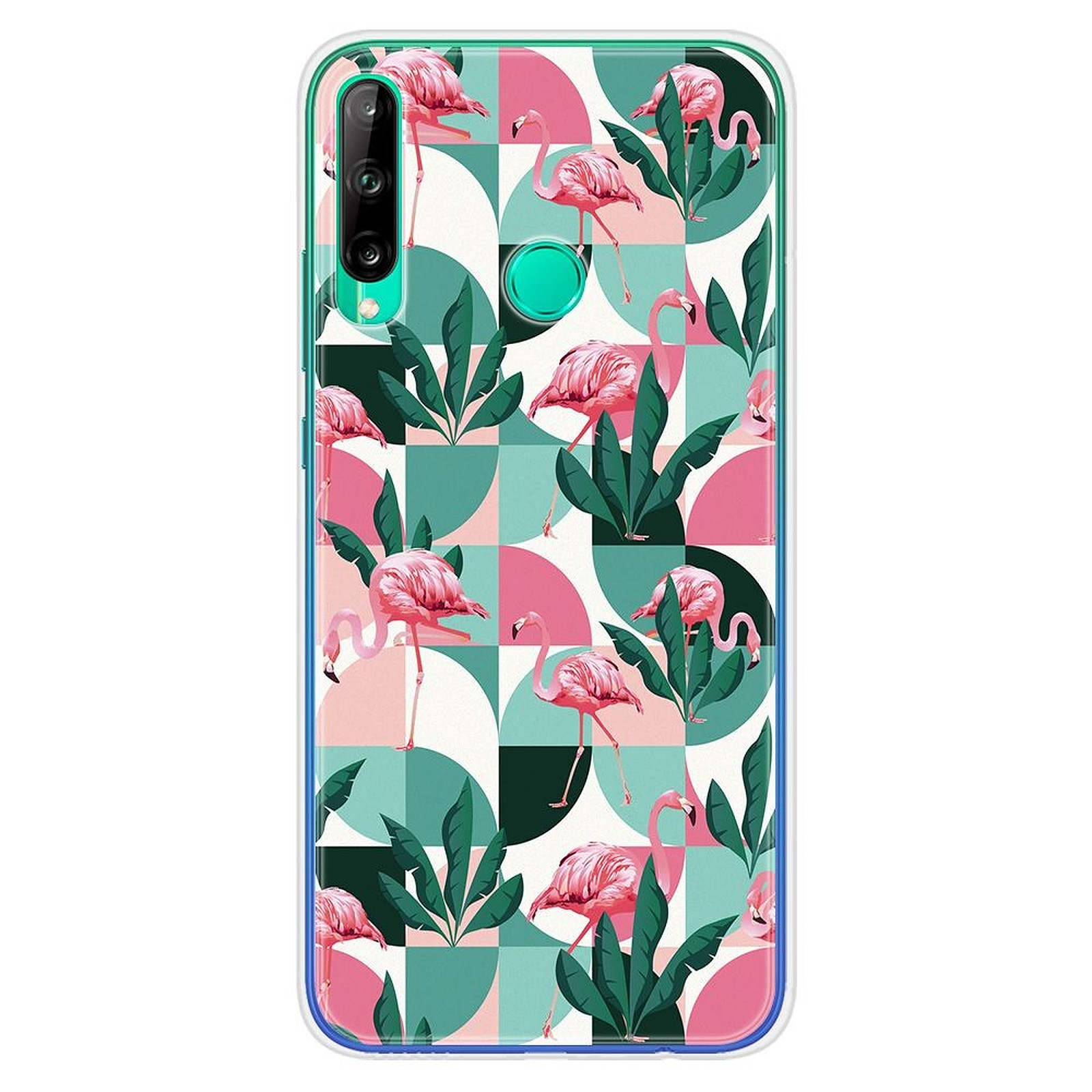 1001 Coques Coque silicone gel Huawei P40 Lite E motif Flamants Roses ge´ome´trique - Coque telephone 1001Coques