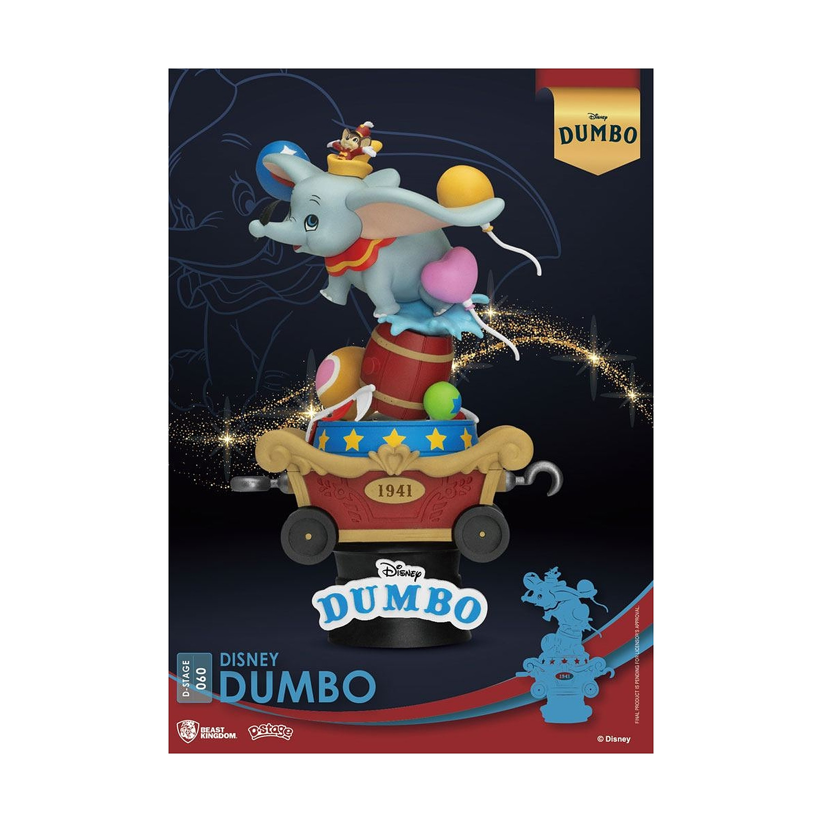 Disney Classic Animation Series - Diorama D-Stage Dumbo 15 cm - Figurines Beast Kingdom Toys