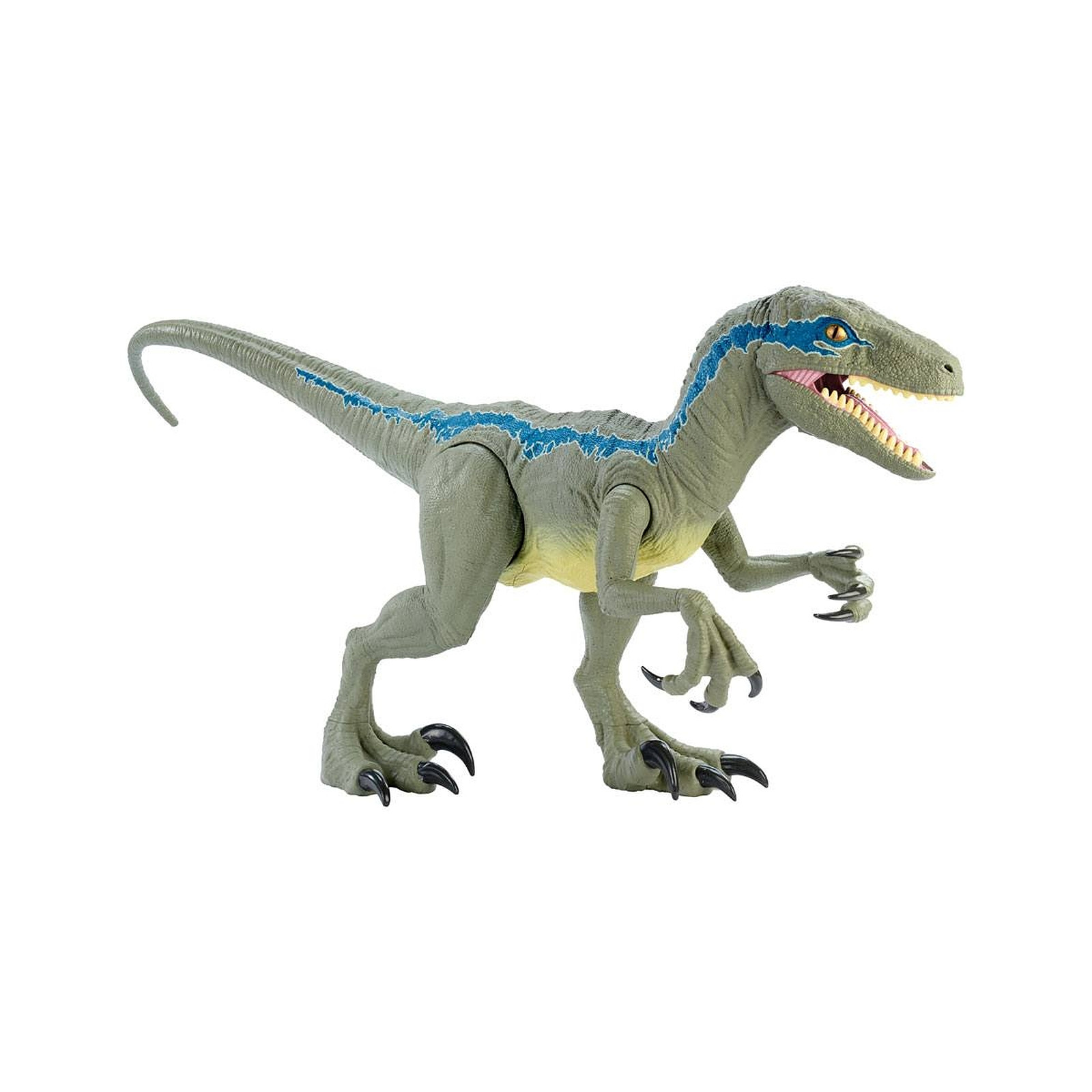 Jurassic World - Figurine Dino Rivals Super Colossal Velociraptor Blue 45 cm - Figurines Mattel