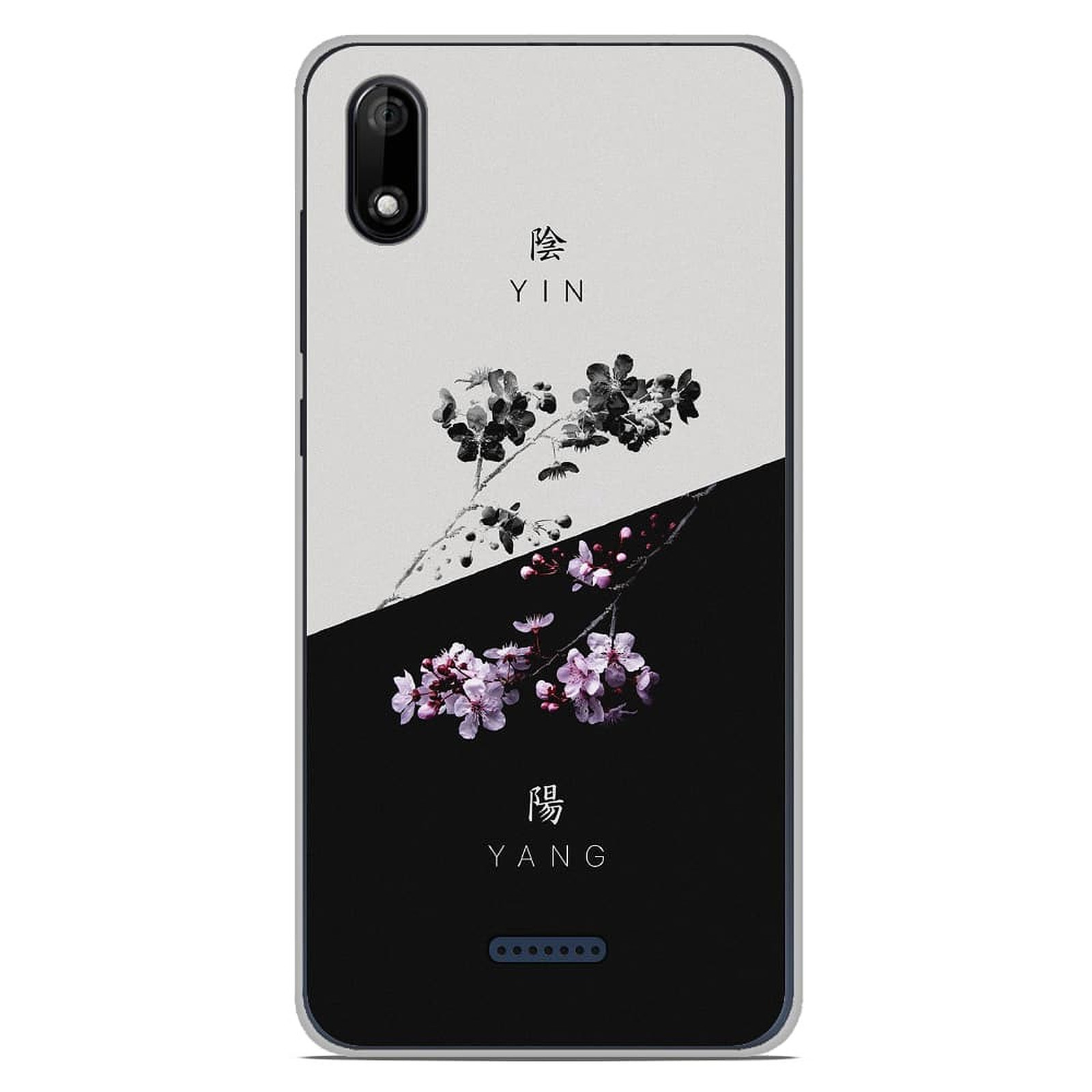 1001 Coques Coque silicone gel Wiko Y50 motif Yin et Yang - Coque telephone 1001Coques