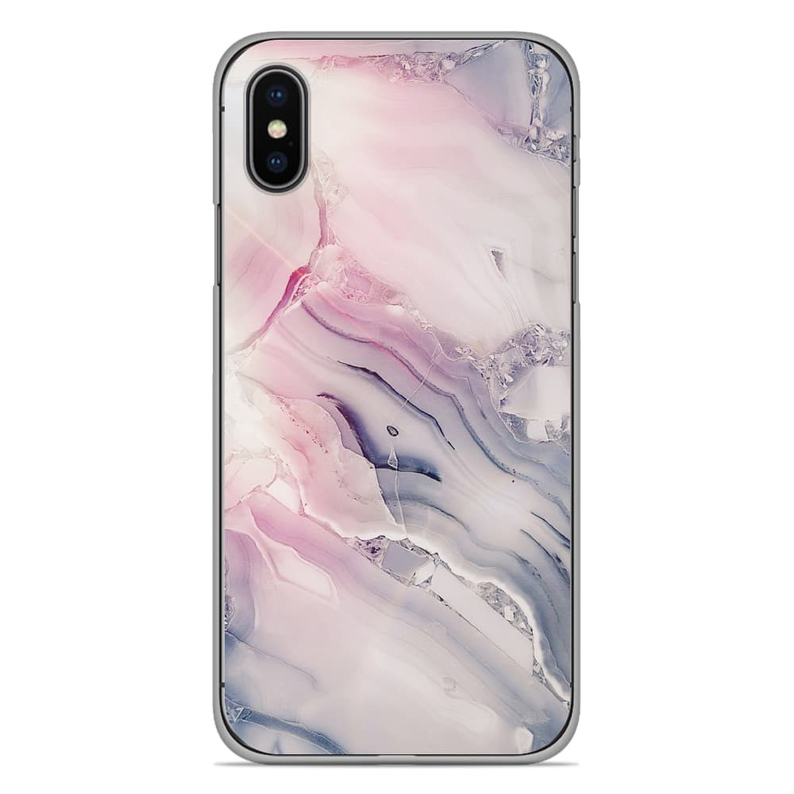 1001 Coques Coque silicone gel Apple iPhone X / XS motif Zoom sur Pierre Claire - Coque telephone 1001Coques