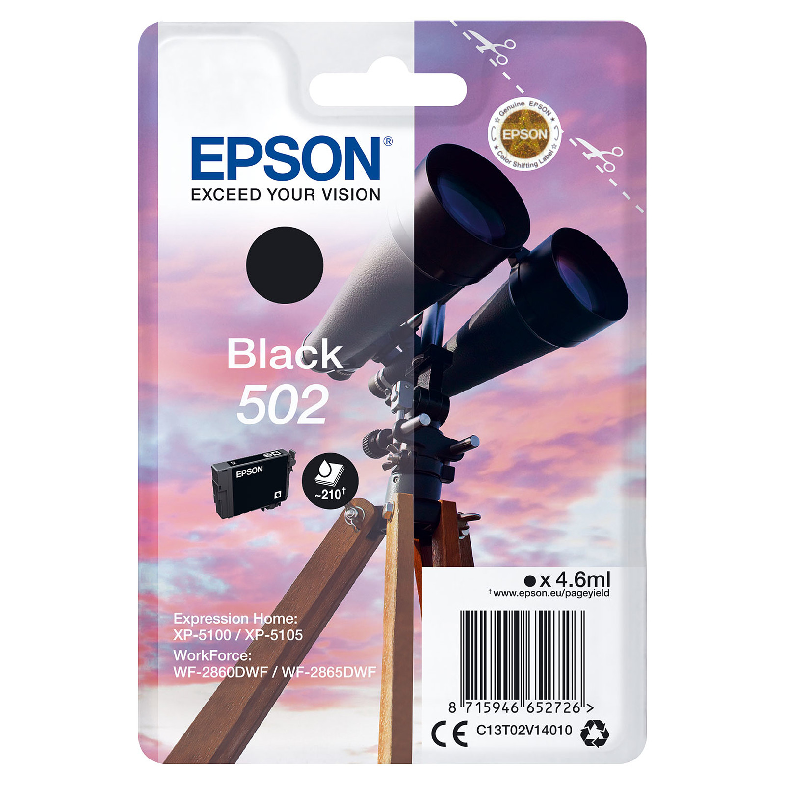 Epson Jumelles 502 Noir - Cartouche imprimante Epson