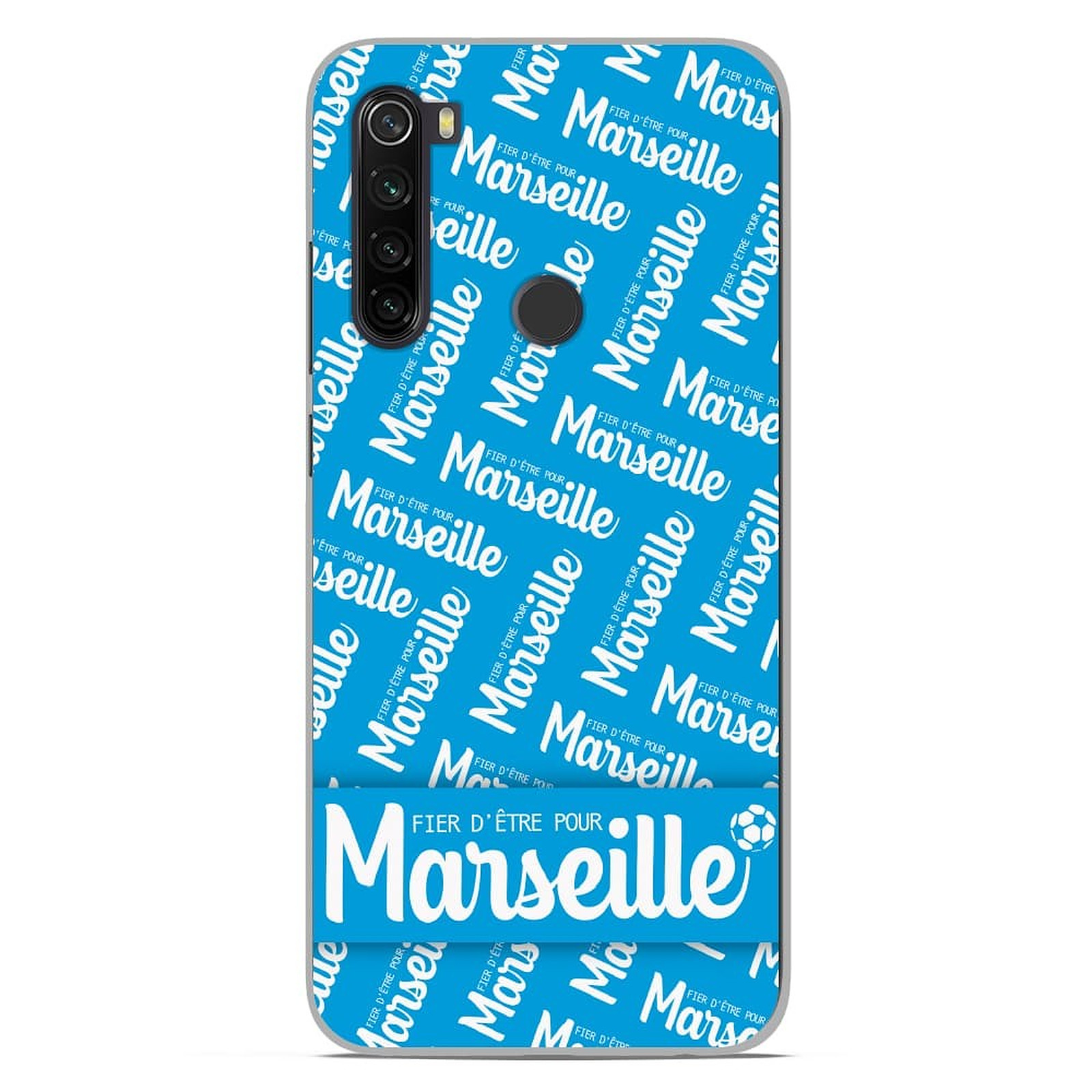 1001 Coques Coque silicone gel Xiaomi Redmi Note 8T motif Fier d'etre pour Marseille - Coque telephone 1001Coques