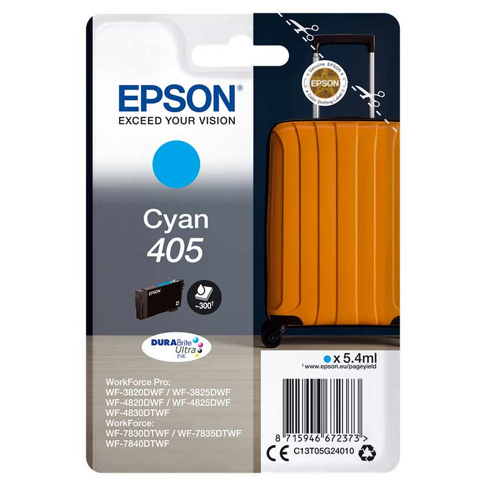 Epson Valise 405 Cyan - Cartouche imprimante Epson